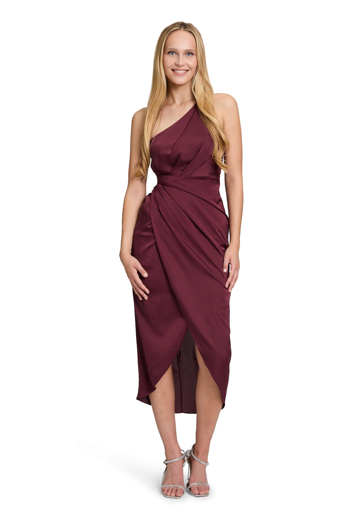 Abendkleid Maxi - 4715-Deep Dahlia - Rot