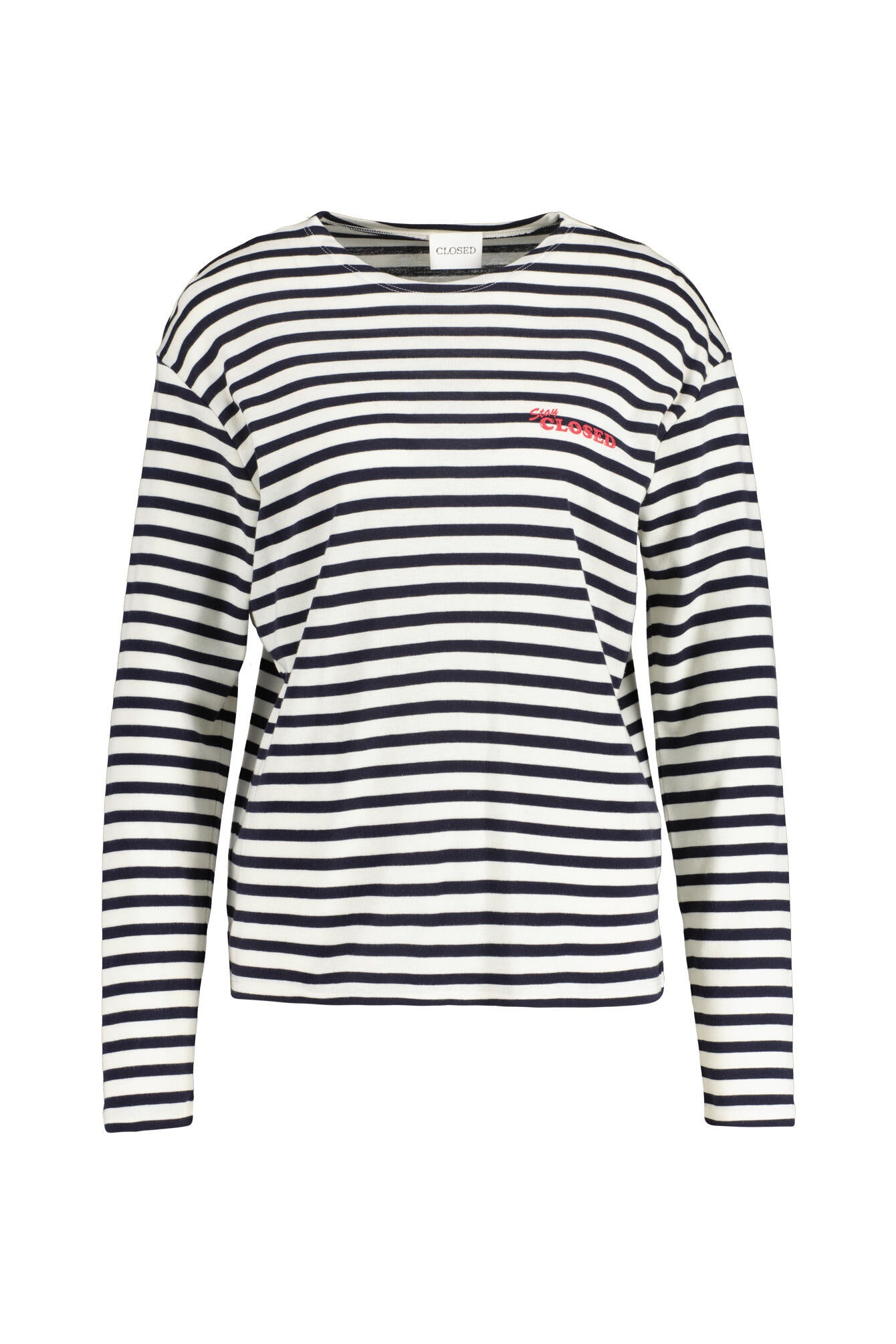 Langarmshirt - 568 - Blau | Weiß
