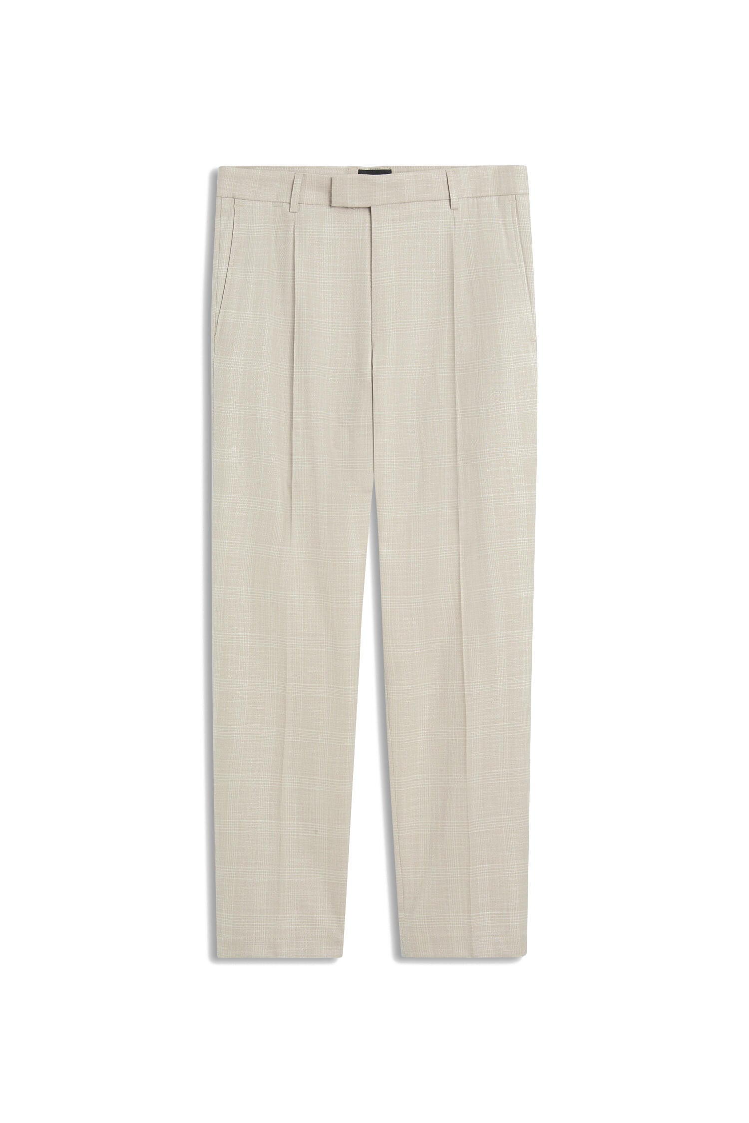 Karierte Anzughose CISALTO Tapered Fit - 22 - Beige