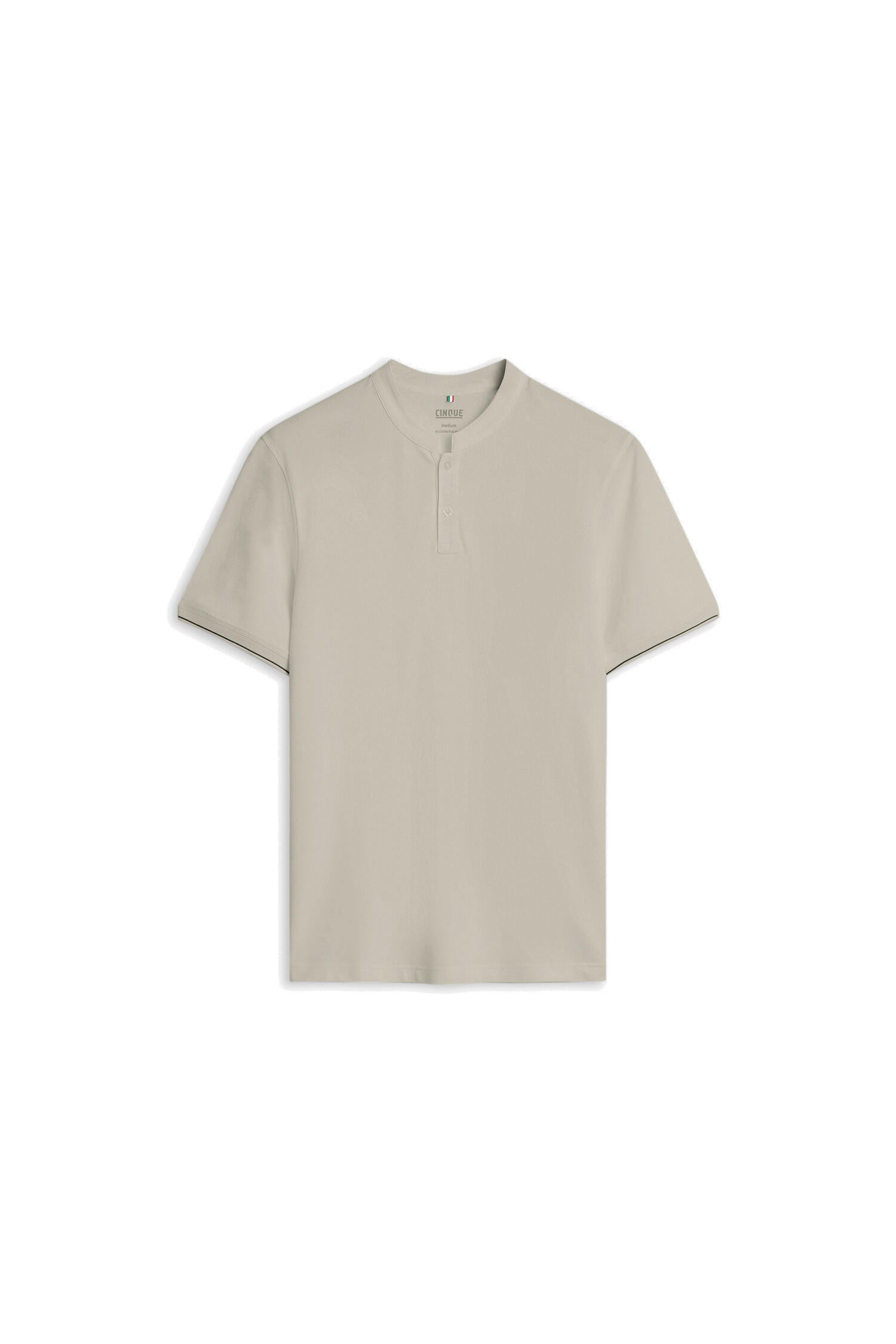 T-Shirt aus Baumwolle - 22-hellbraun - Beige