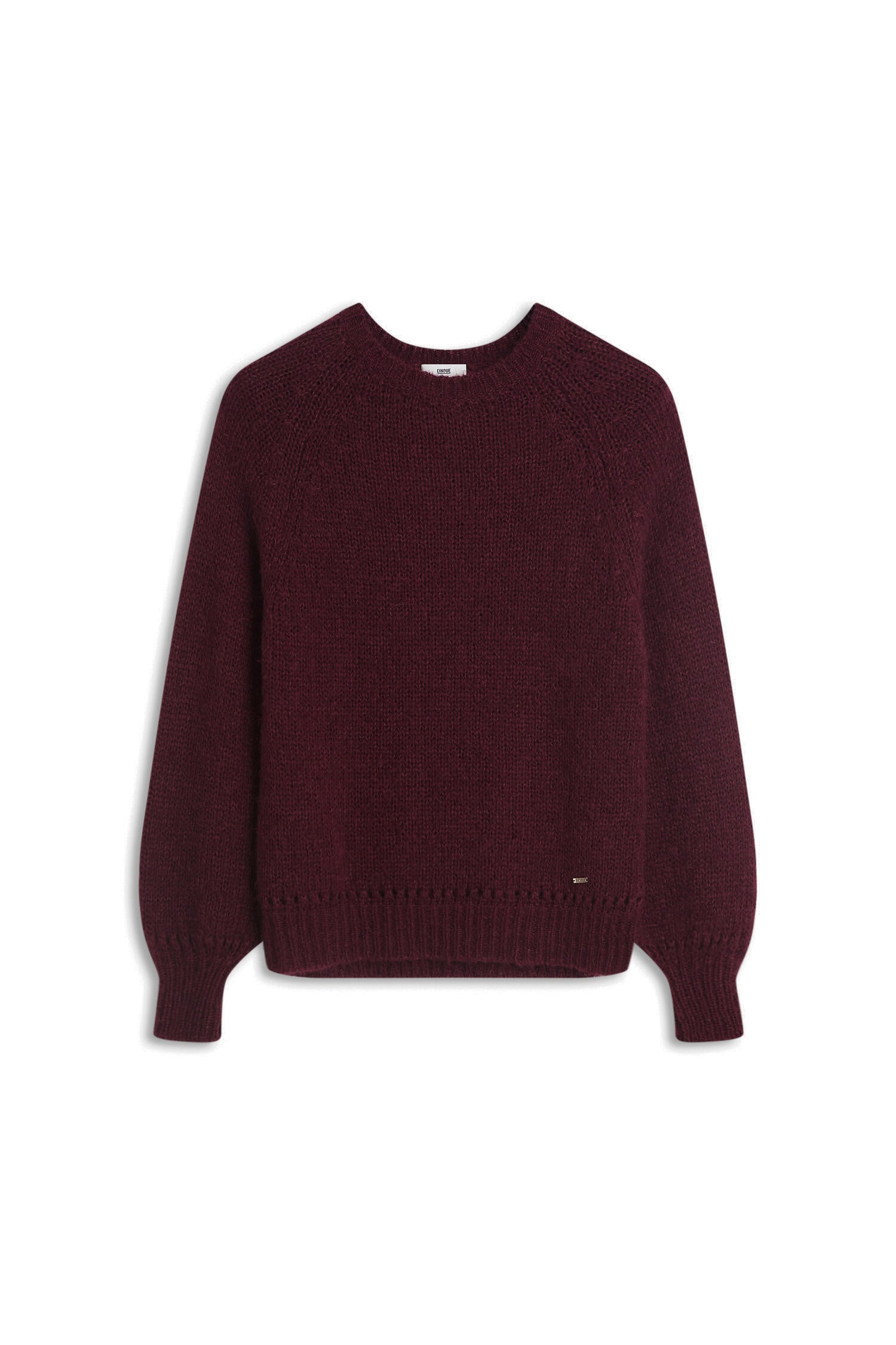 Strickpullover CIBOURO aus Wollmix - 49-dunkelrot - Rot