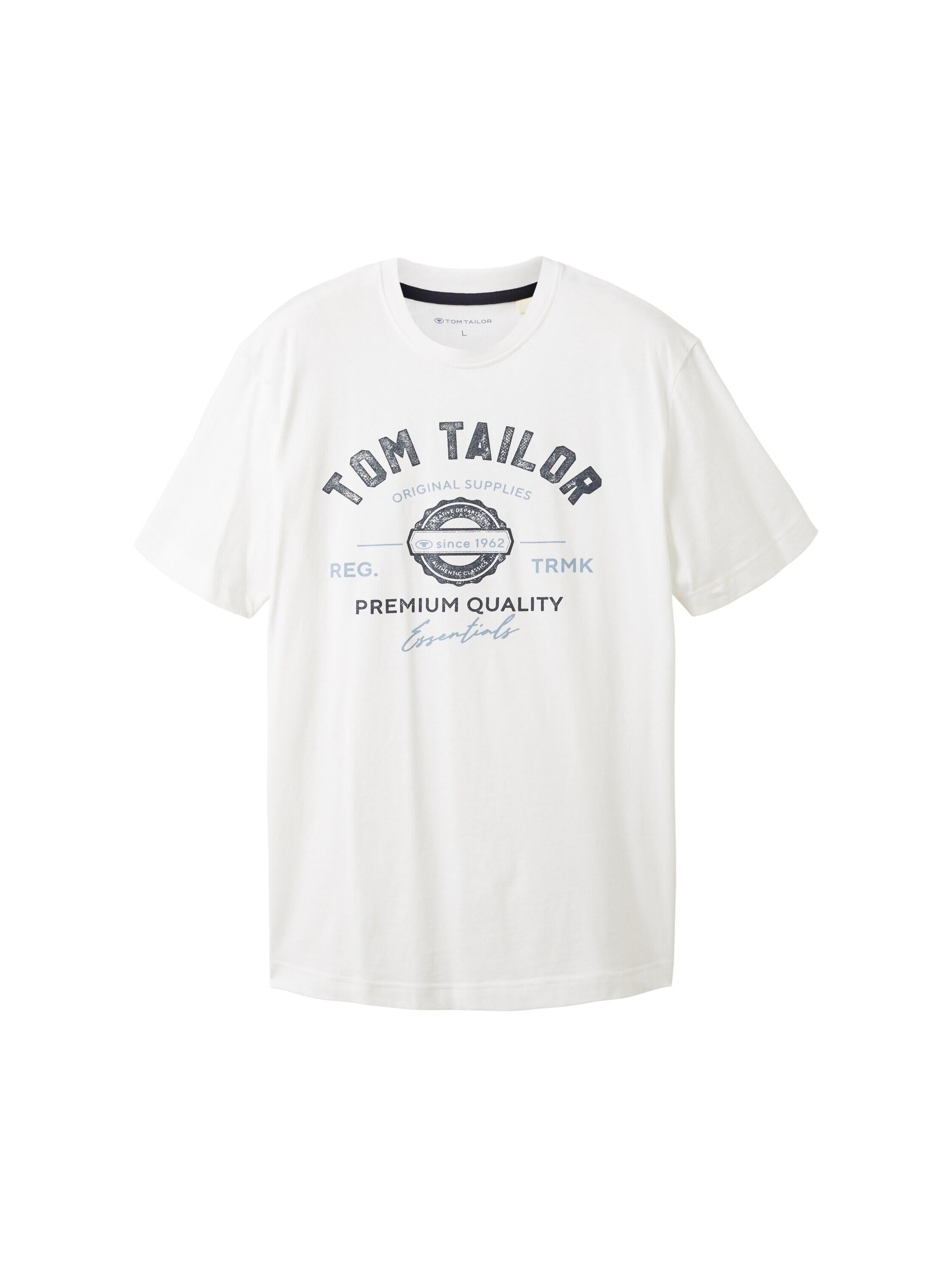 T-Shirt mit Logoprint - 20000-White - Weiß