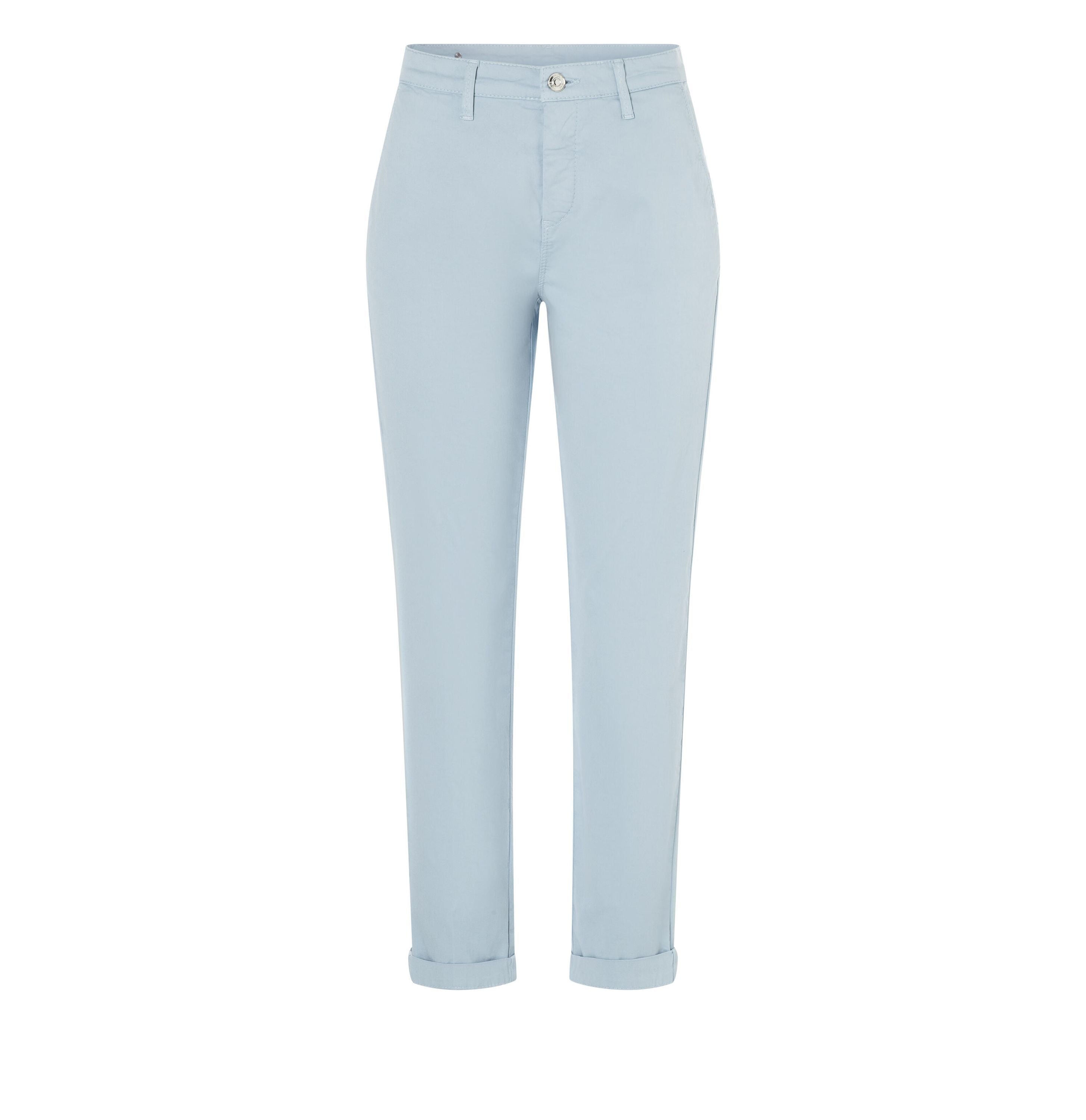 Chinohose Slim Fit - 151R ice blue PPT - Blau