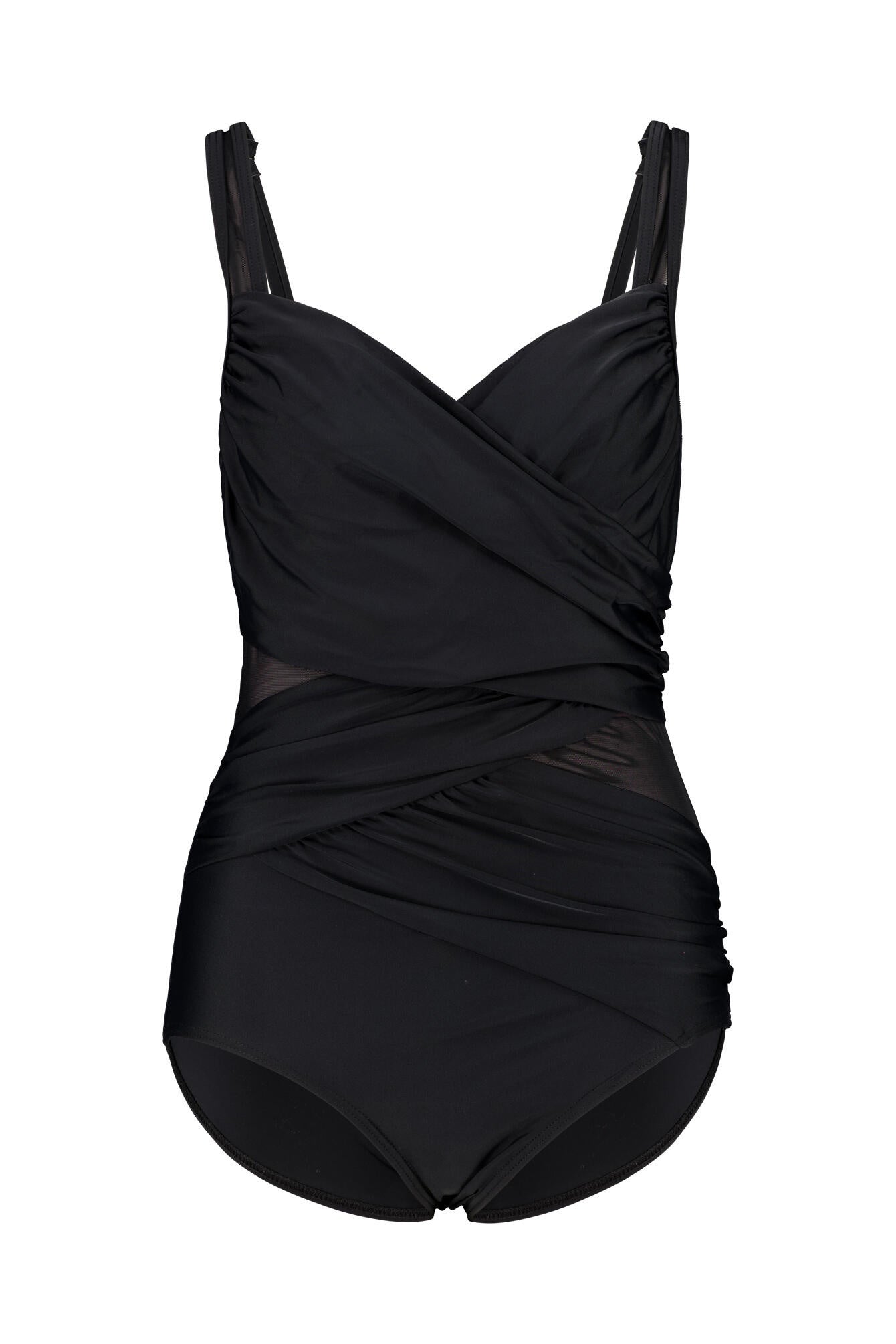Badeanzug - 4215-black - Schwarz