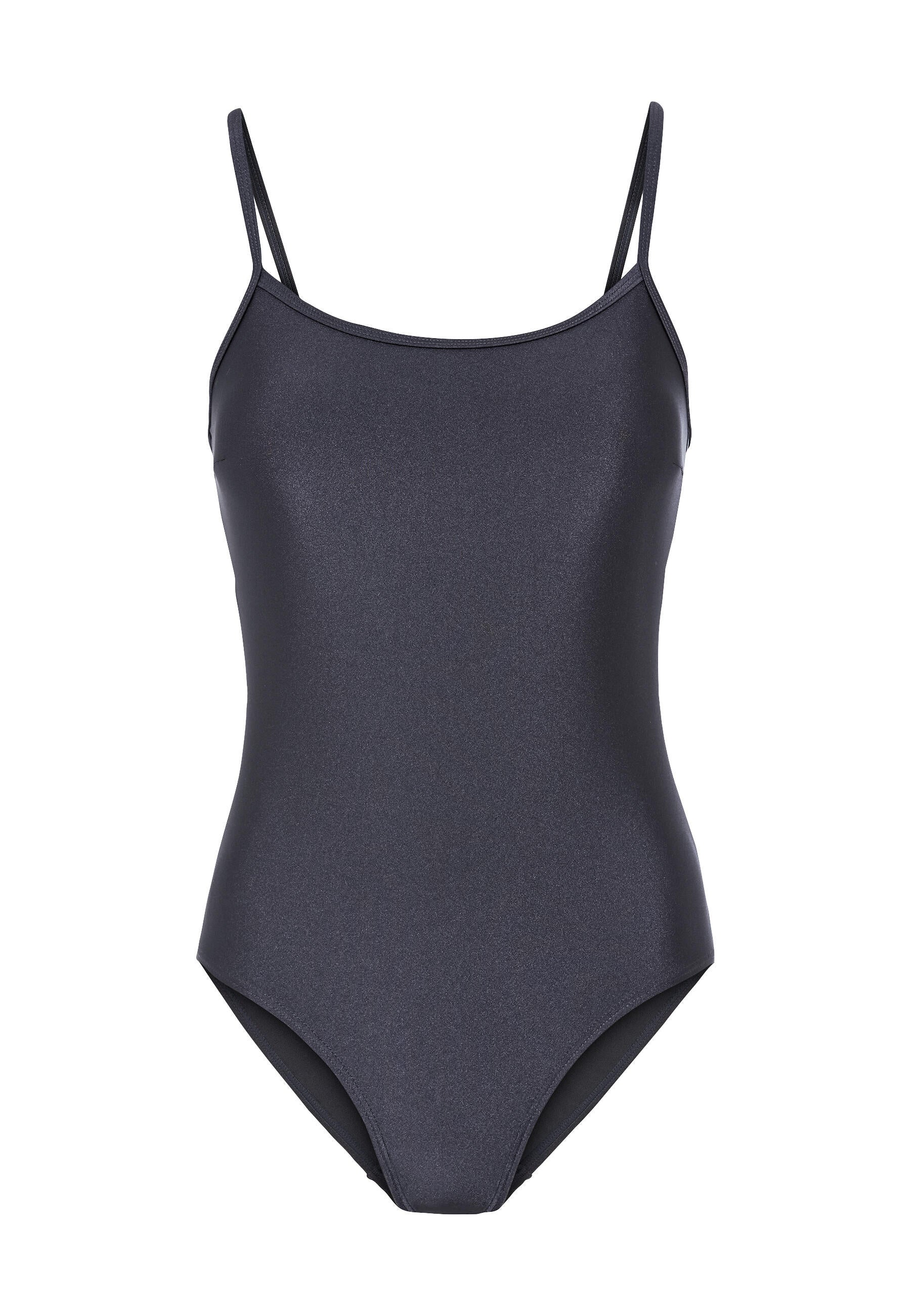 Badeanzug mit Neckholder - 4436-anthracite - Blau