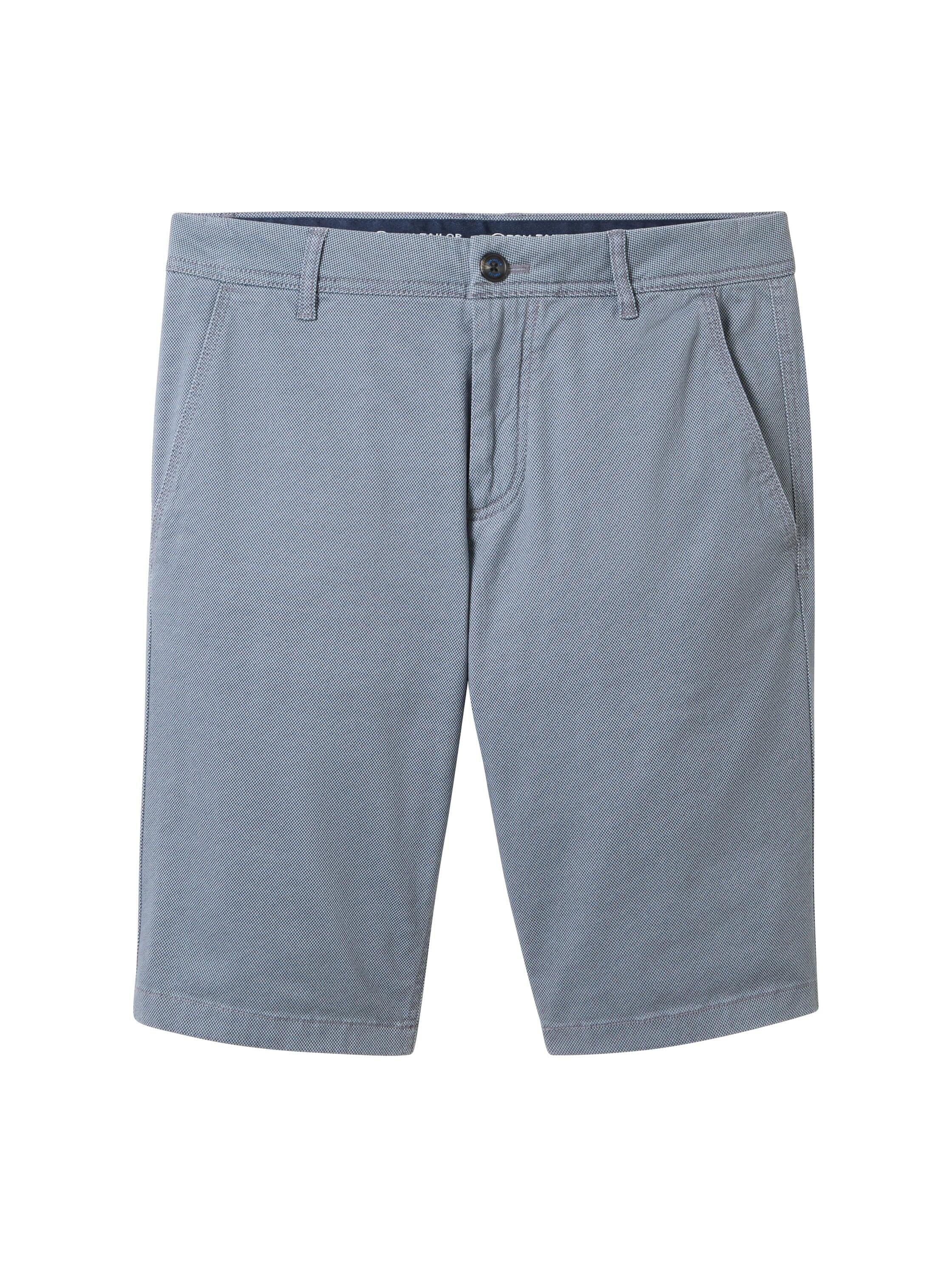 Bermuda Shorts - 34674-blue structure print - Blau