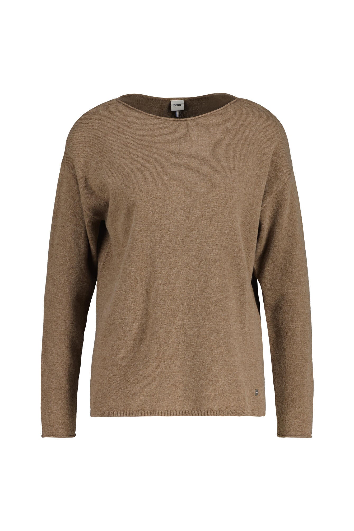 Strickpullover LIZ aus Schurwolle - 53-taupe - Braun