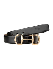 Ledergürtel - 02-black - Schwarz