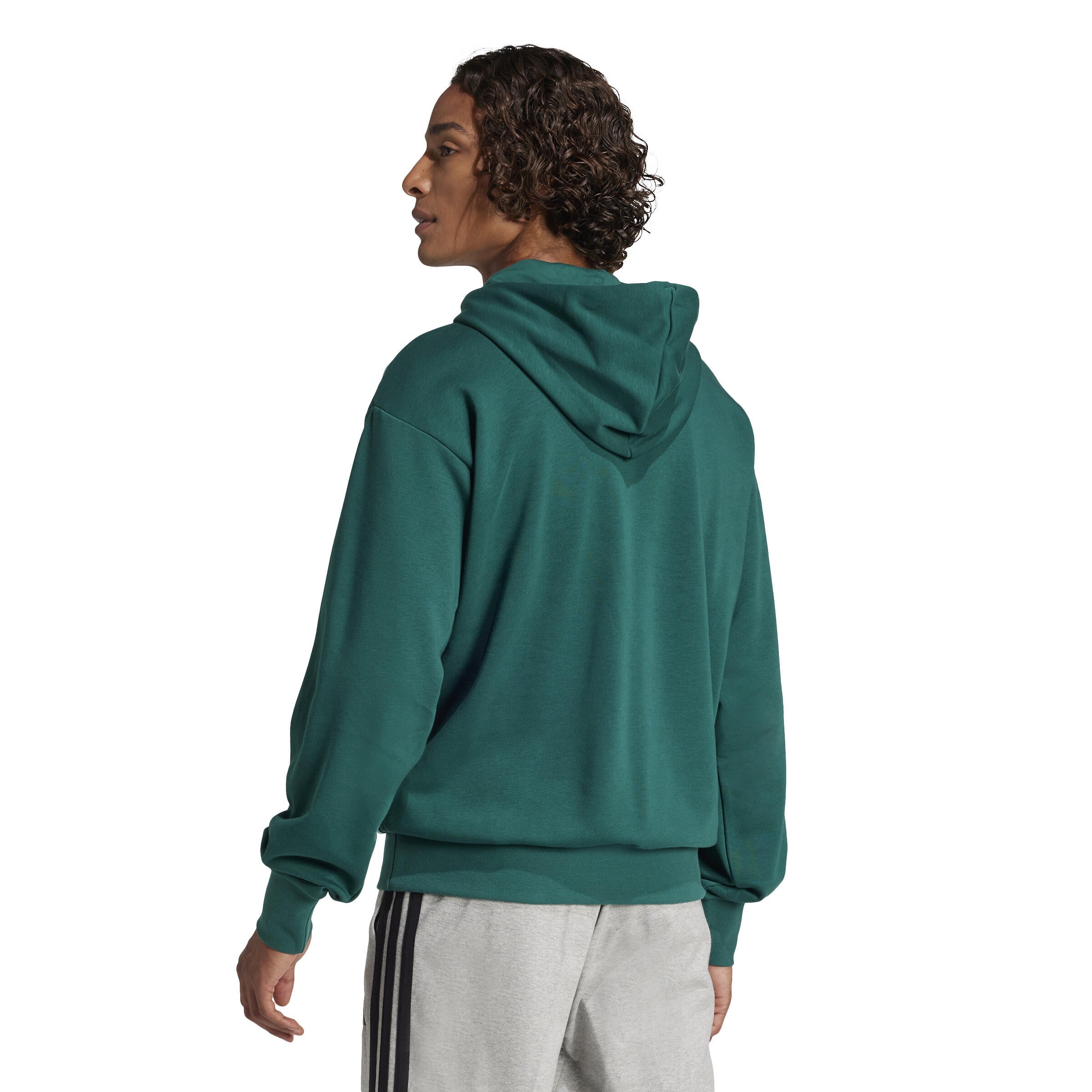 Sweathoodie aus Baumwollmix - CGREEN/BLACK - Grün