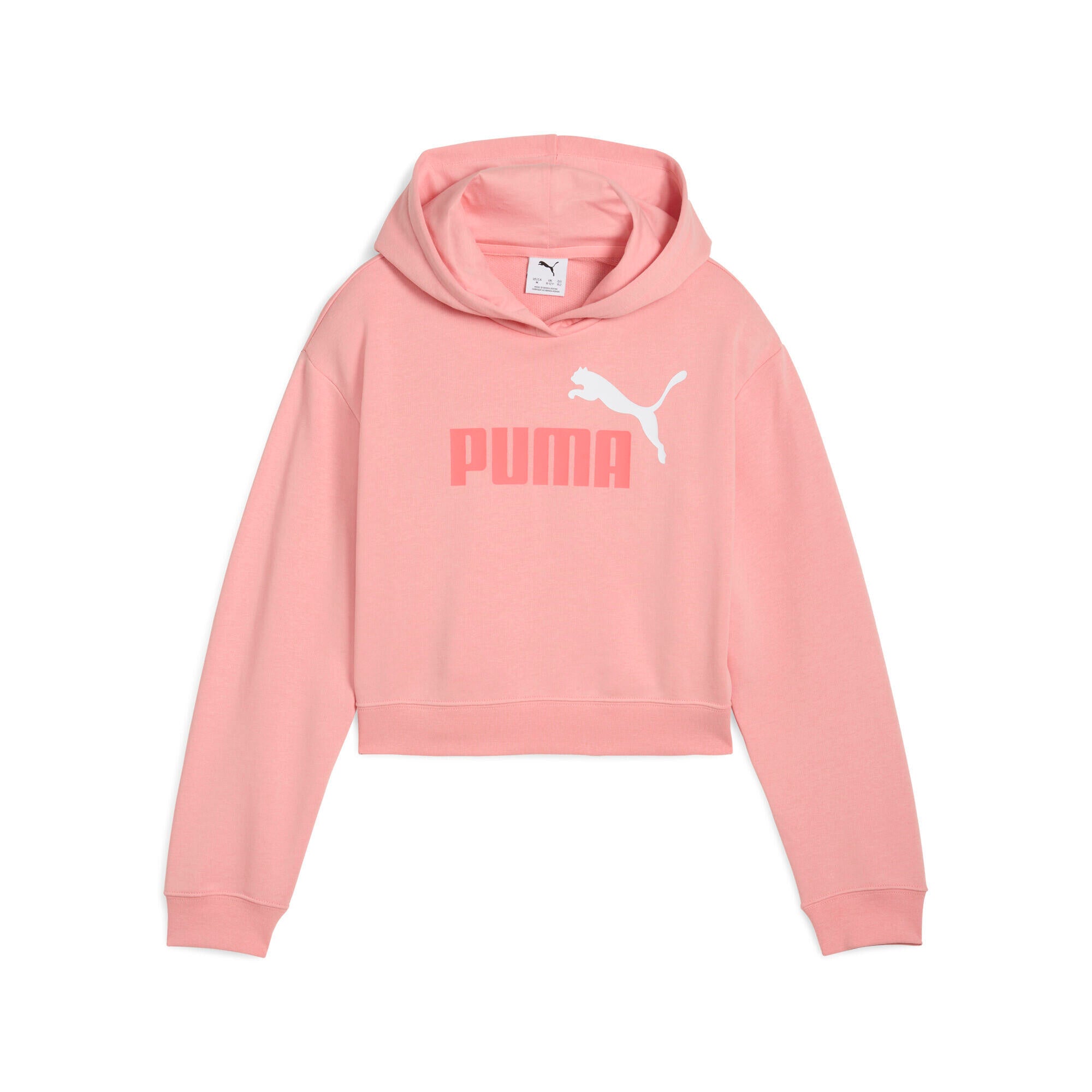 Sweathoodie cropped aus Baumwollmix - 018-Pink Fruit - Rosa