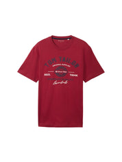 T-Shirt mit Logoprint - 35930-Deep Red - Rot