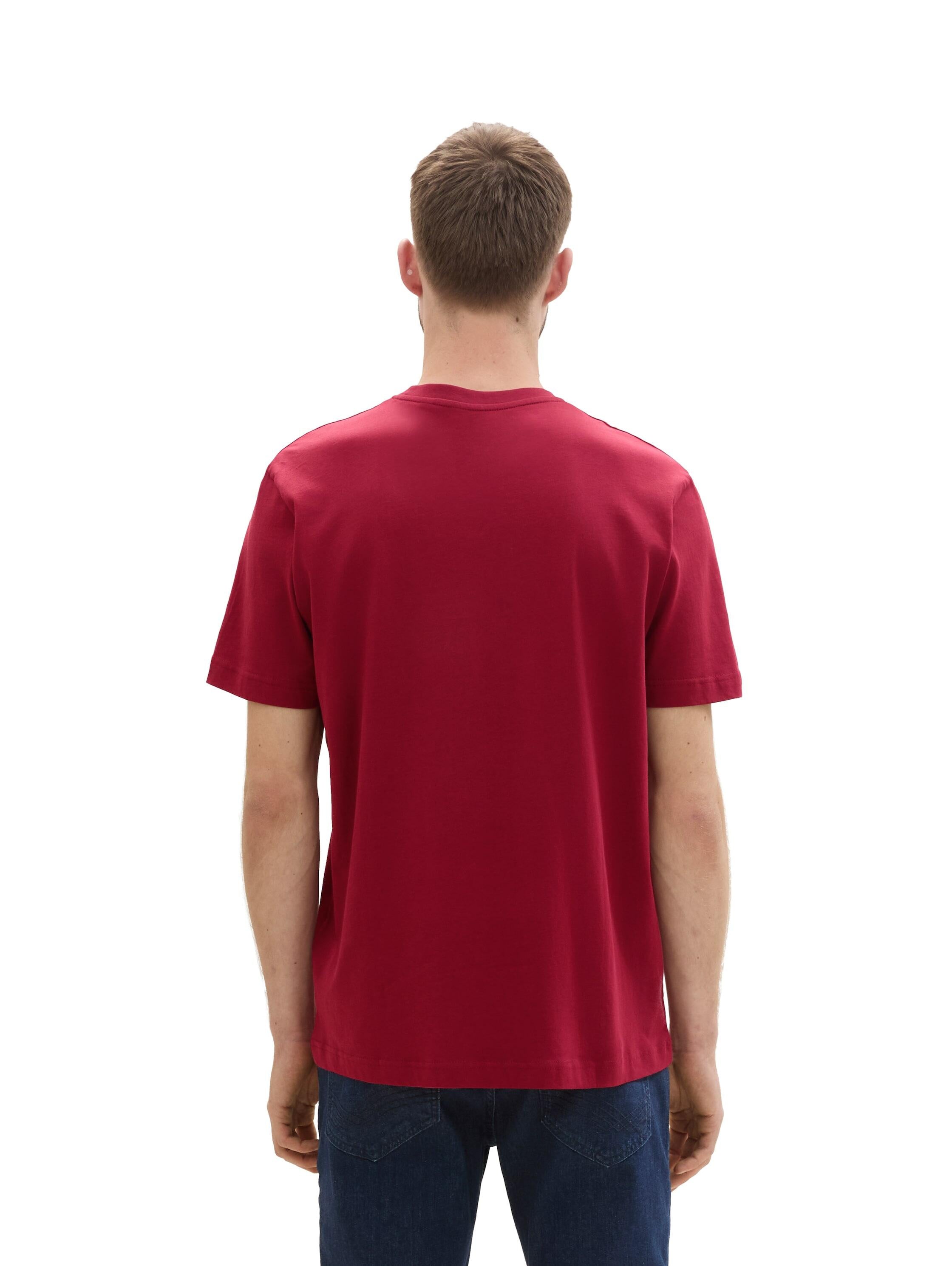 T-Shirt mit Logoprint - 35930-Deep Red - Rot