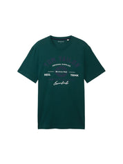 T-Shirt mit Logoprint - 10834-Deep Green Lake - Grün
