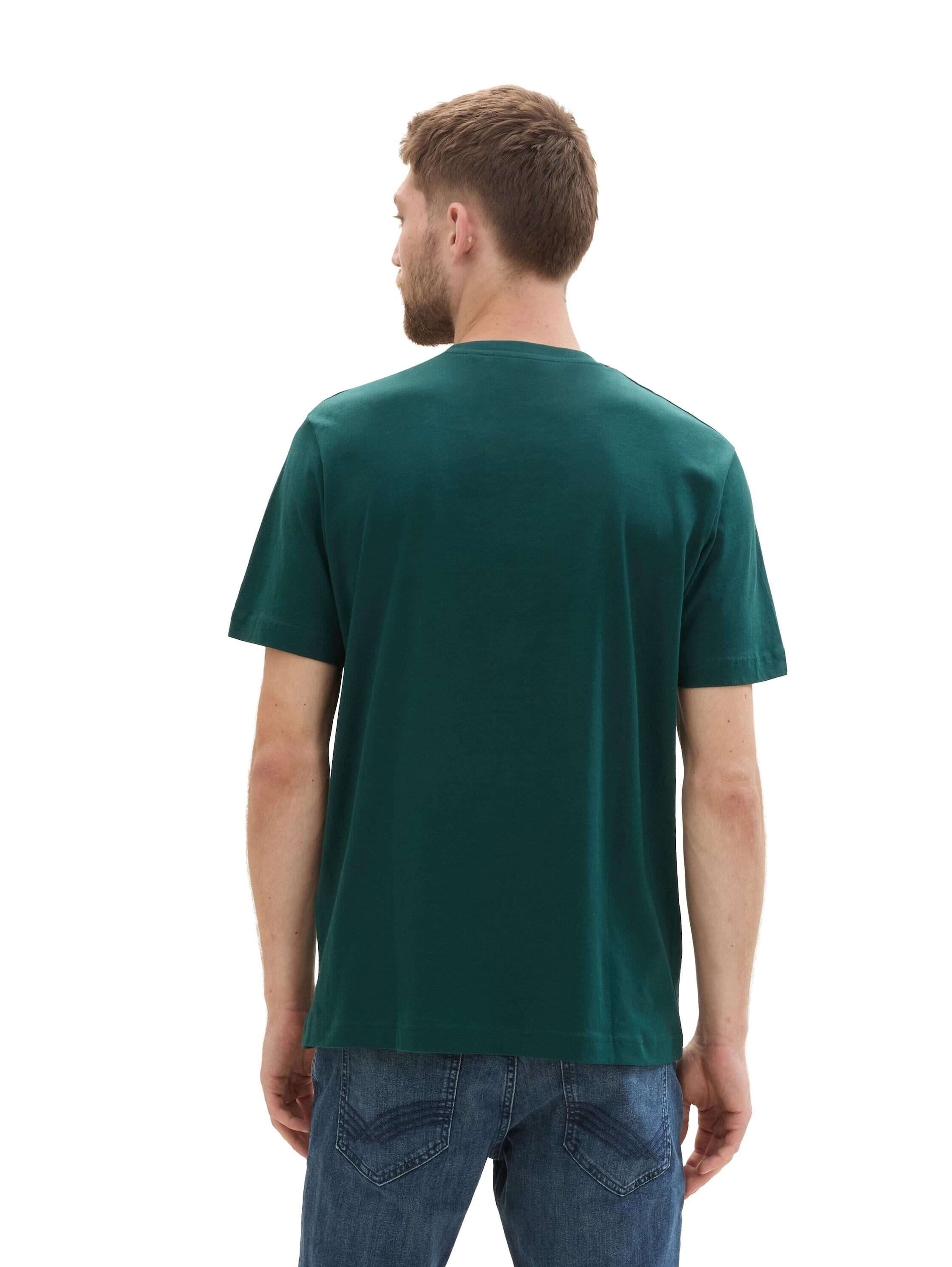 T-Shirt mit Logoprint - 10834-Deep Green Lake - Grün