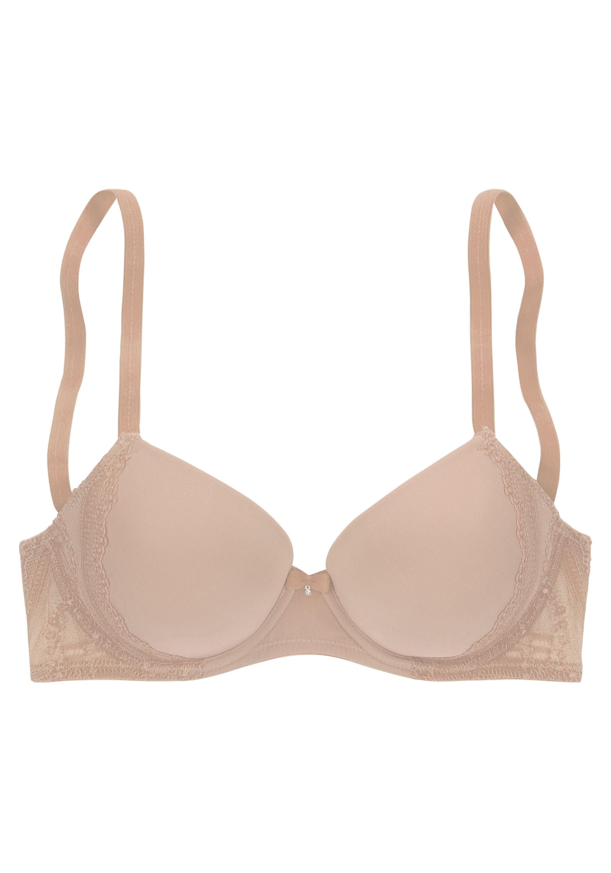 Schalen-BH mit Spitze - 25446-blush - Beige