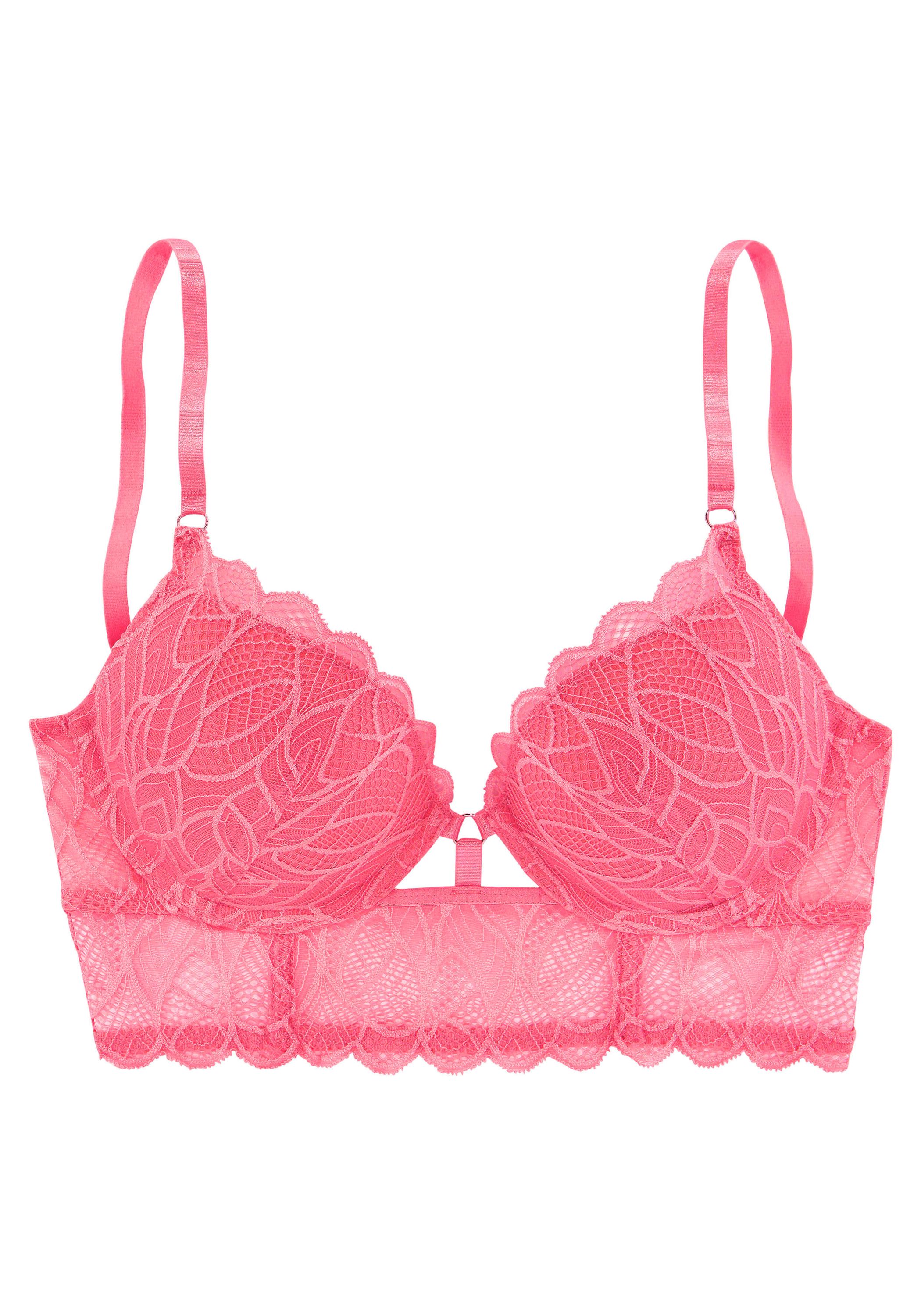 Push-Up-BH mit Spitze - 776-pink - Pink