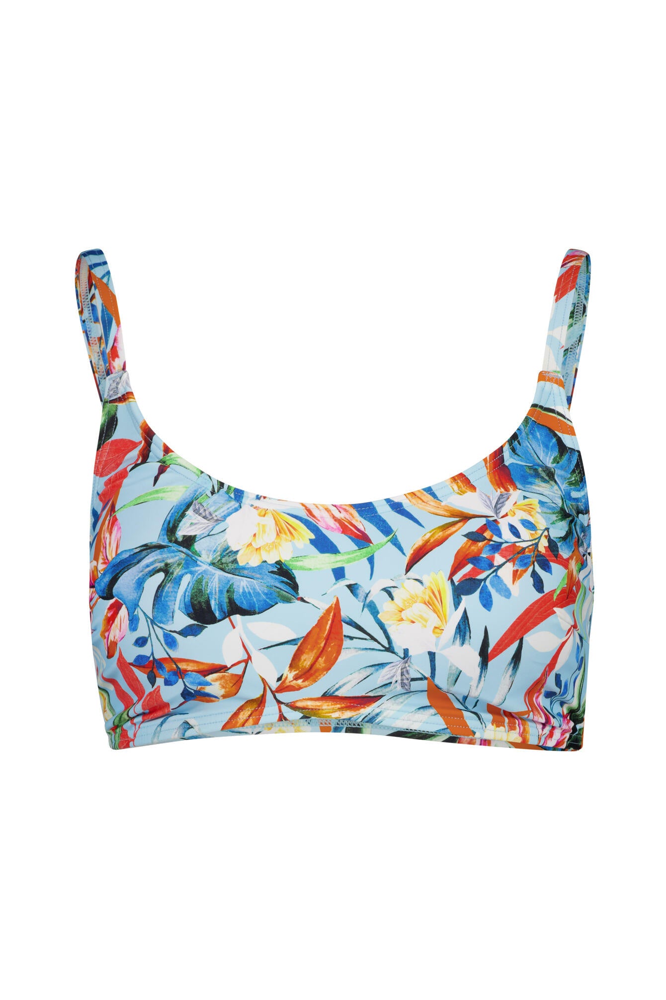 Bikini-Top floral - 20-lt.blue prin - Mehrfarbig