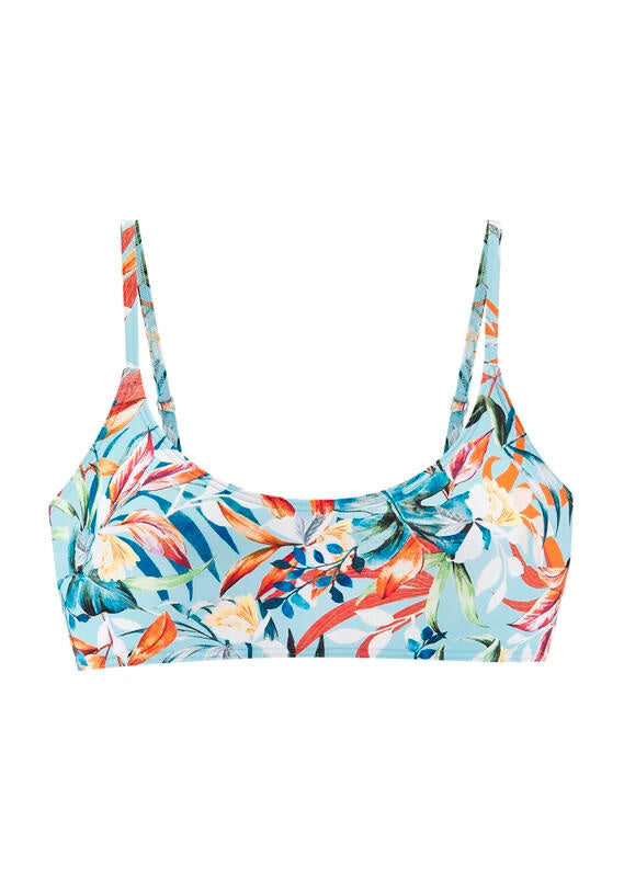 Bikini-Top floral - 20-lt.blue prin - Mehrfarbig
