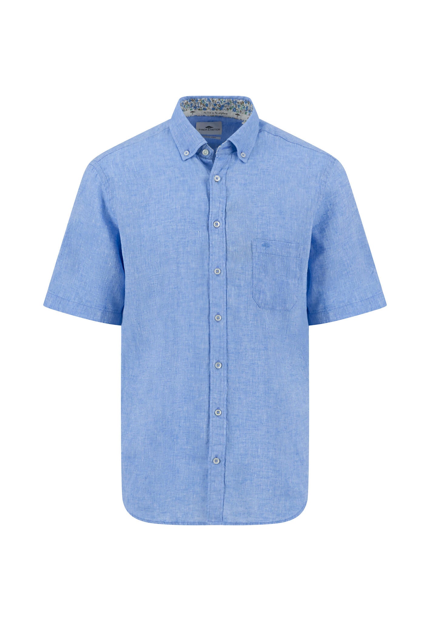 Leinenhemd Regular Fit - 604-crystal blue - Blau