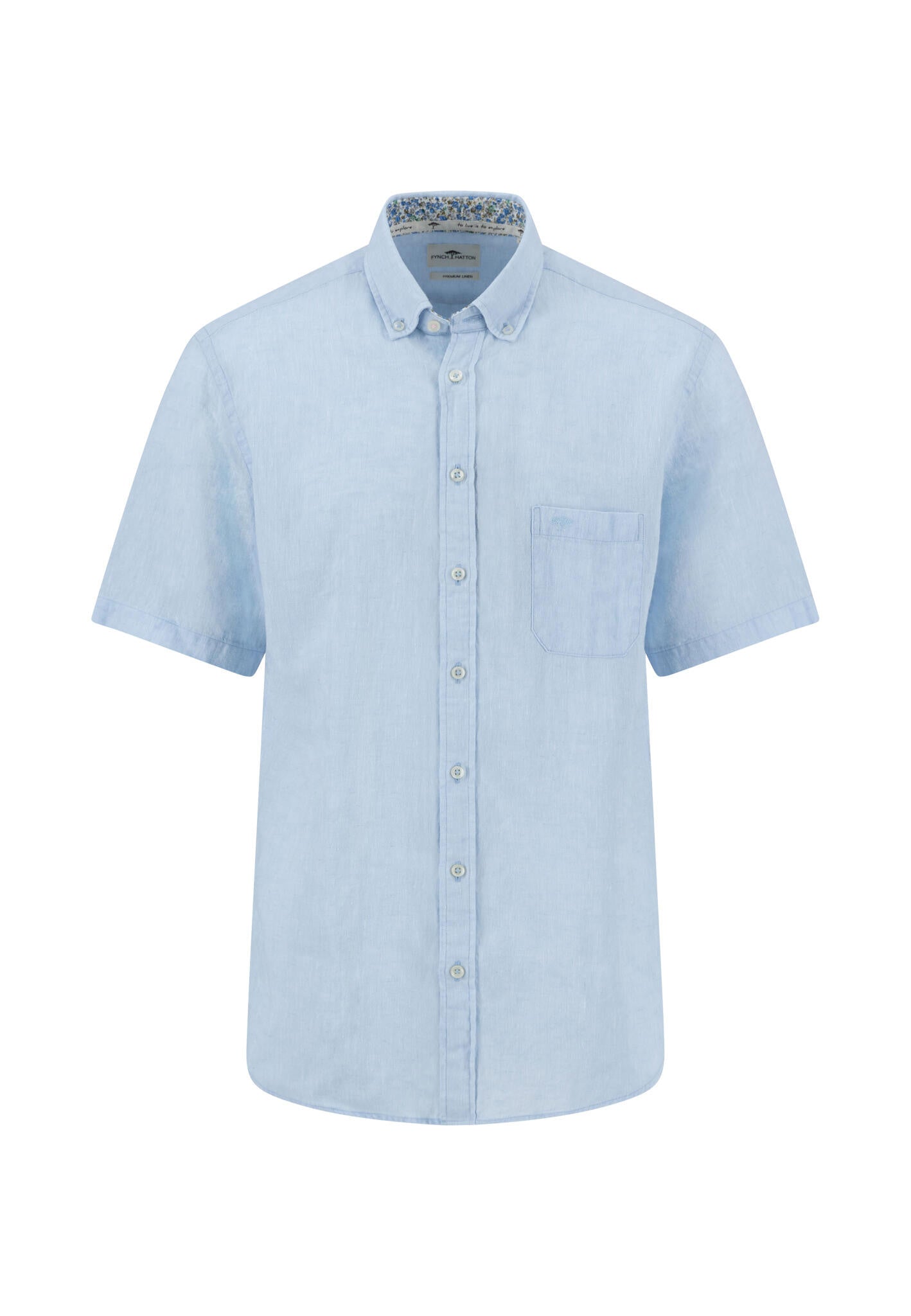 Leinenhemd Regular Fit - 607-summer breeze - Blau