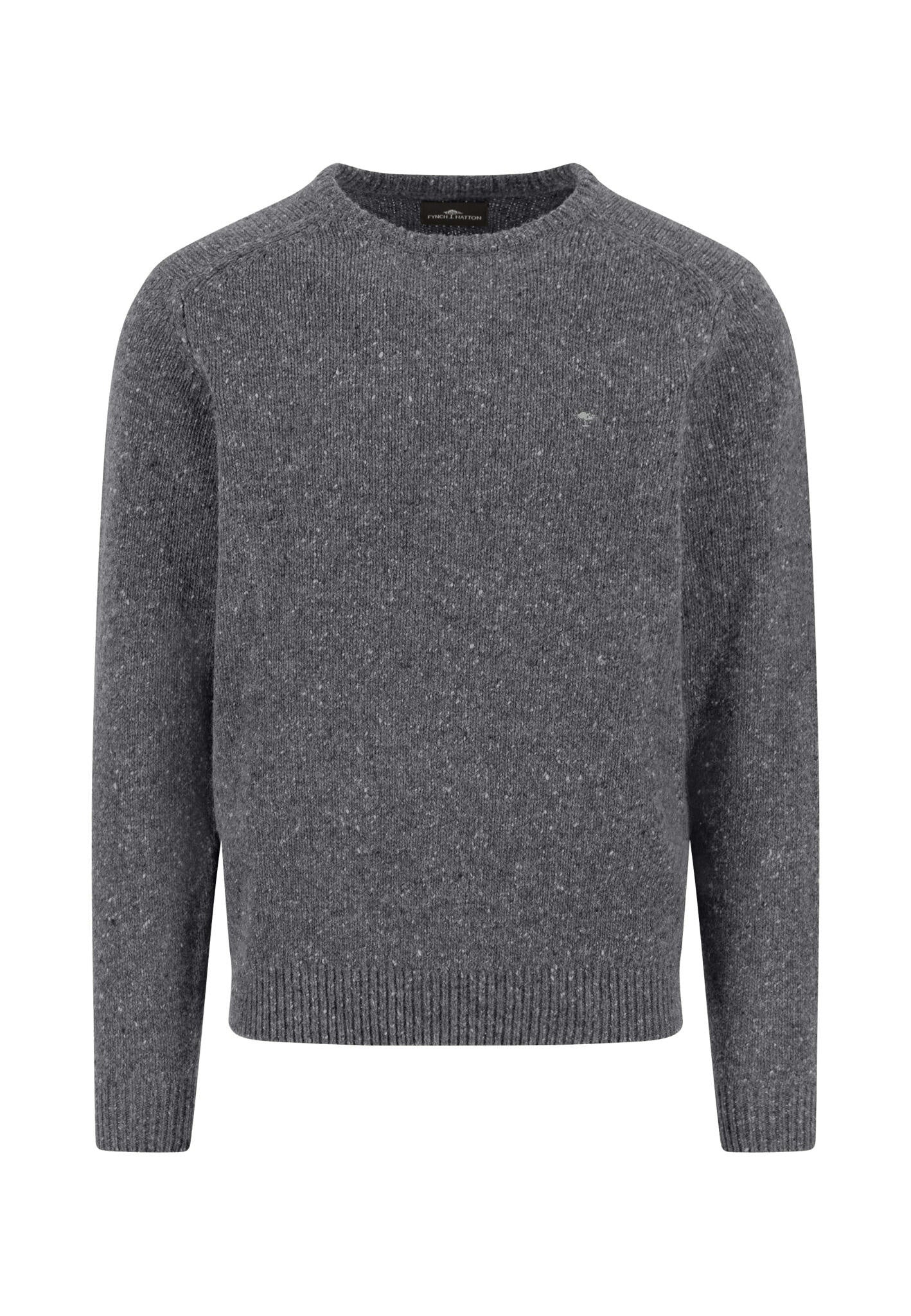 Strickpullover aus Wollmix - 936-steel - Grau