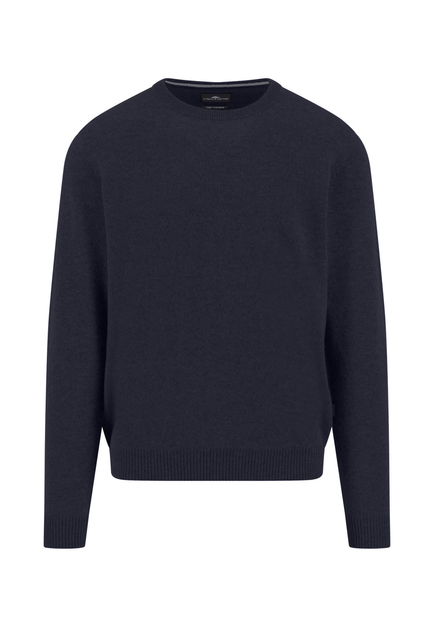 Strickpullover aus Kaschmir - 690-navy - Blau
