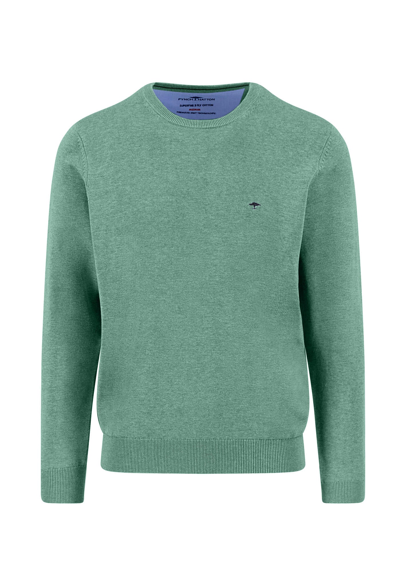 Strickpullover aus Baumwolle - 734-fern - Grün