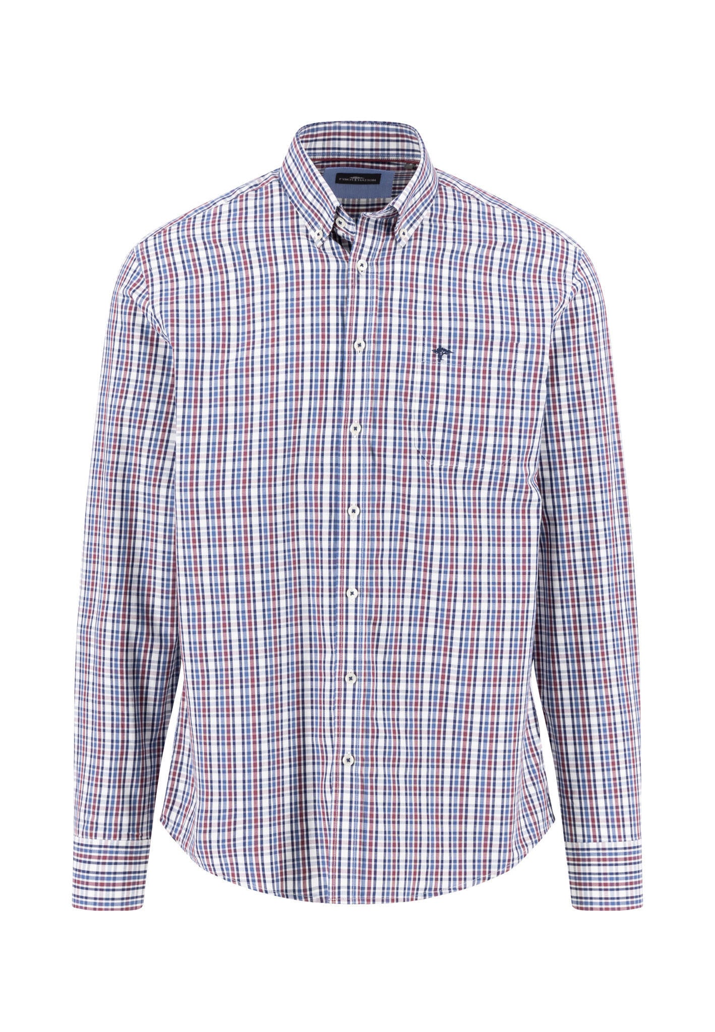 Hemd kariert Regular Fit - 368-deep merlot - Rot