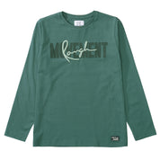 Langarmshirt aus Baumwolle - 510 SMARAGD - Grün