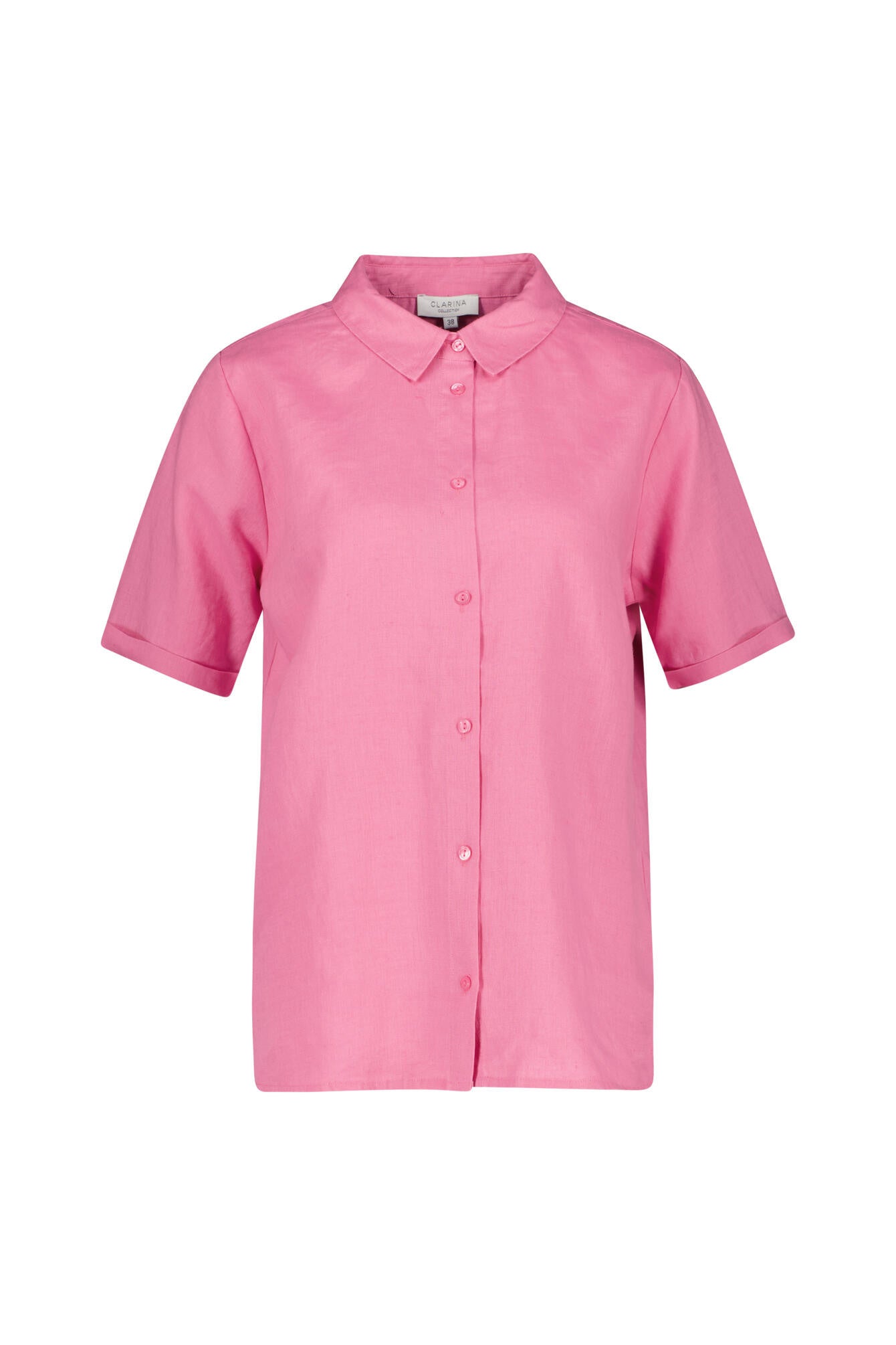 Leinenbluse Regular Fit - 415 PINK - Pink