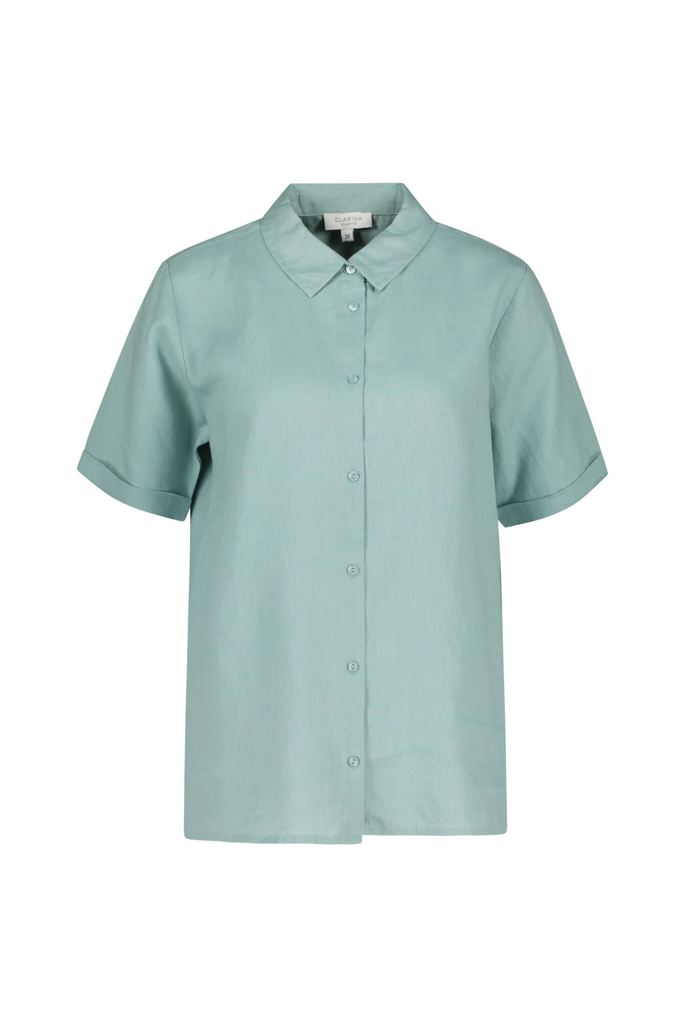 Leinenbluse Regular Fit - 515 JADE - Türkis