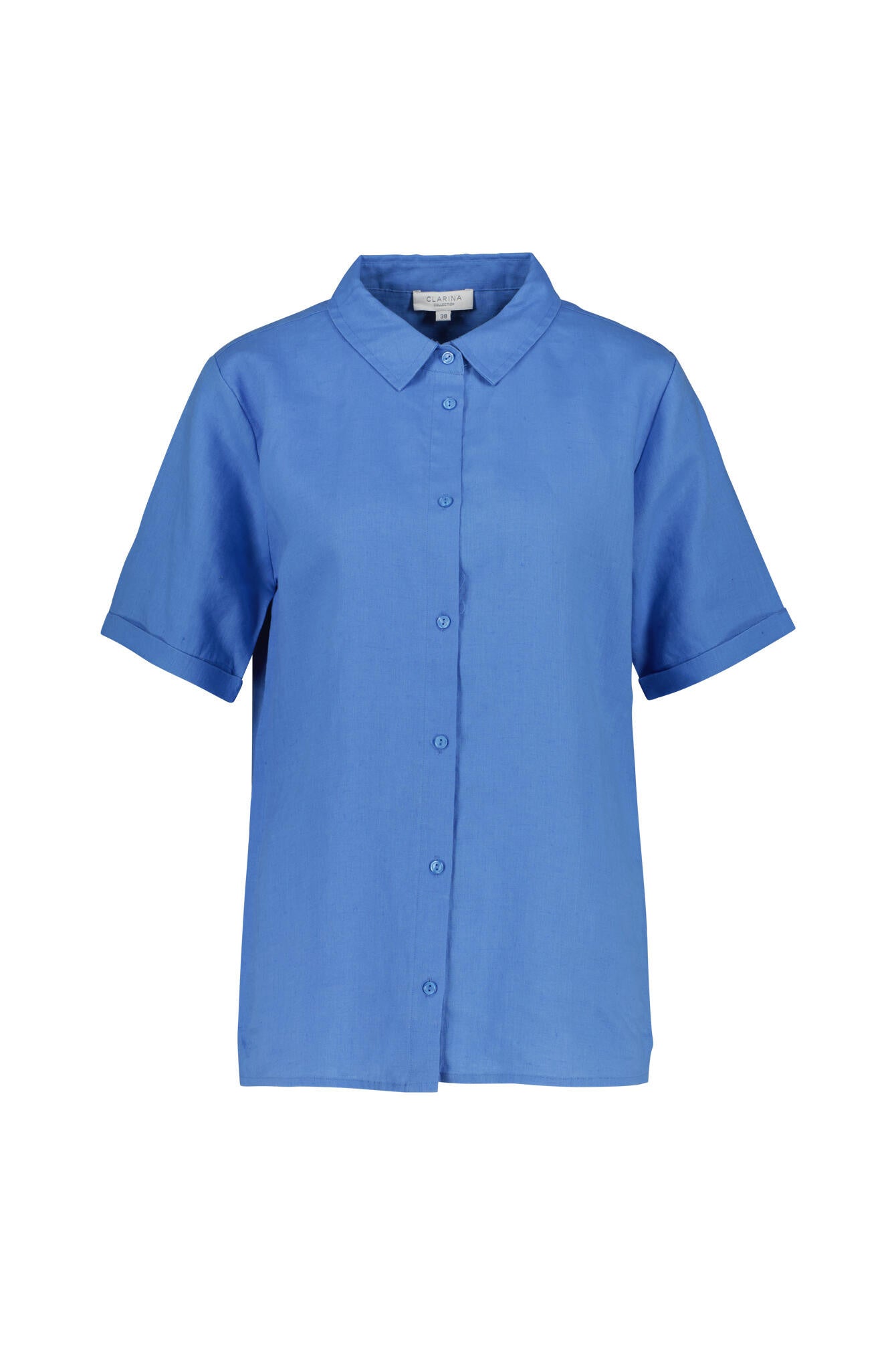 Leinenbluse Regular Fit - 647 AZUR - Blau