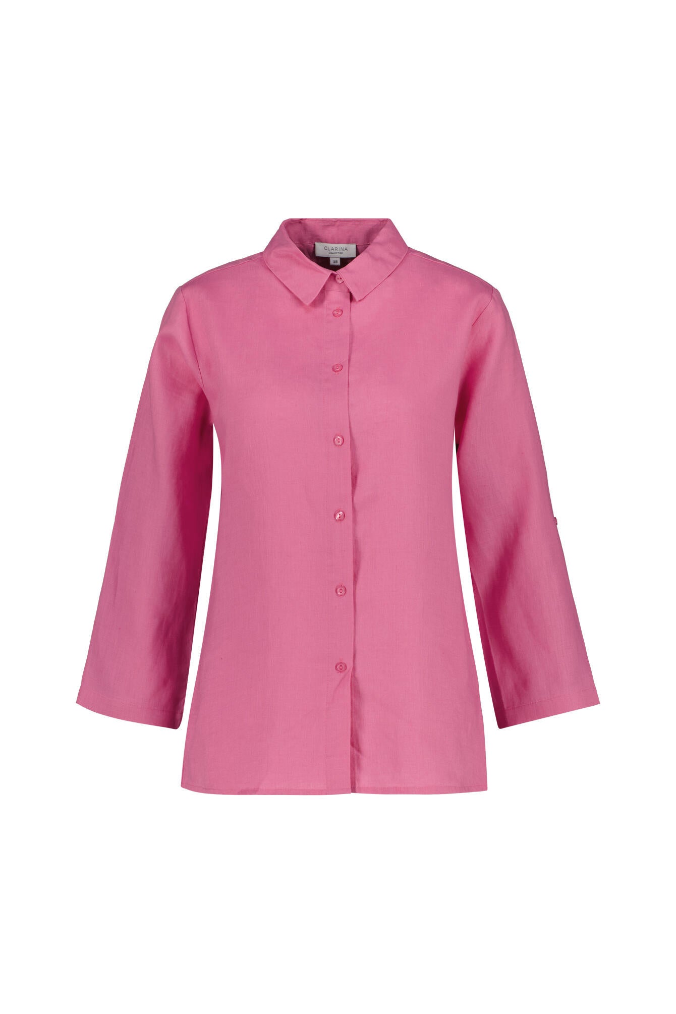 Leinenbluse Regular Fit - 415 PINK - Rosa