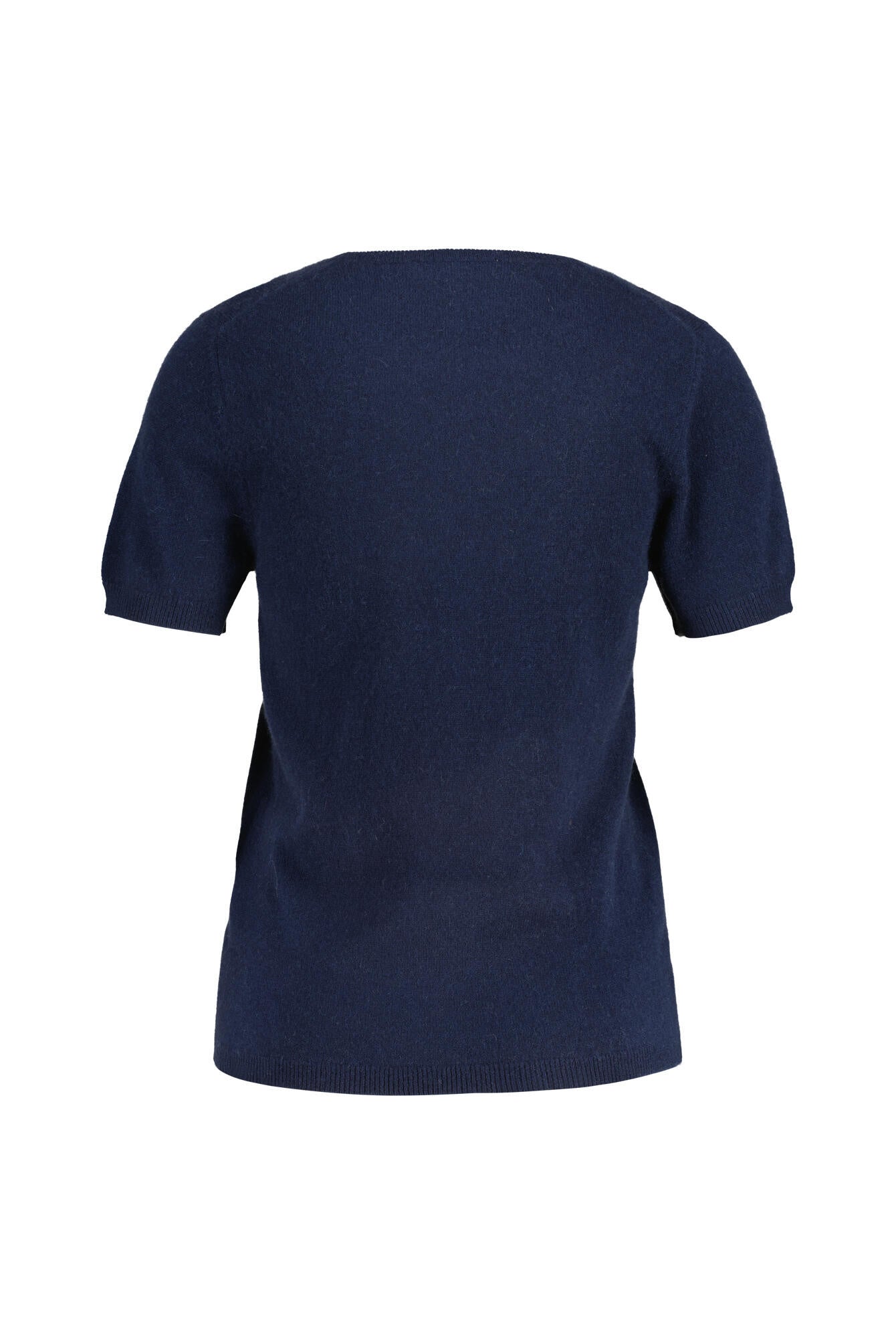 Strick-T-Shirt aus Kaschmir - 615 615 NAVY - Blau