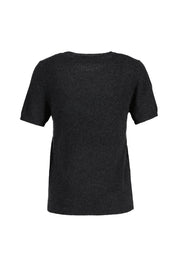 Strick-T-Shirt aus Kaschmir - 806 806 ANTHRA MEL. - Grau