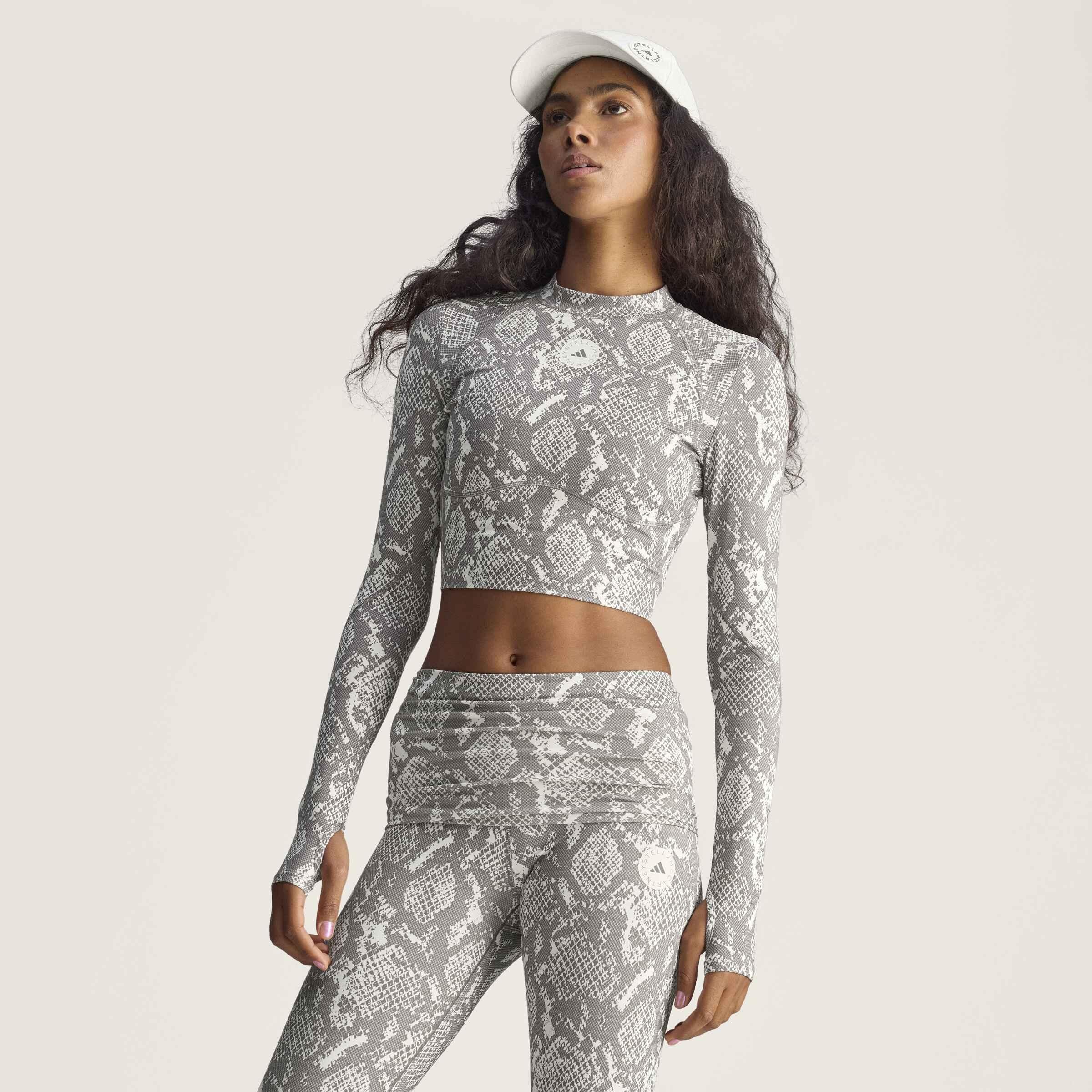 Langarmshirt ADIDAS X STELLA MCCARTNEY - ALMMIL/CHACOA - Grau