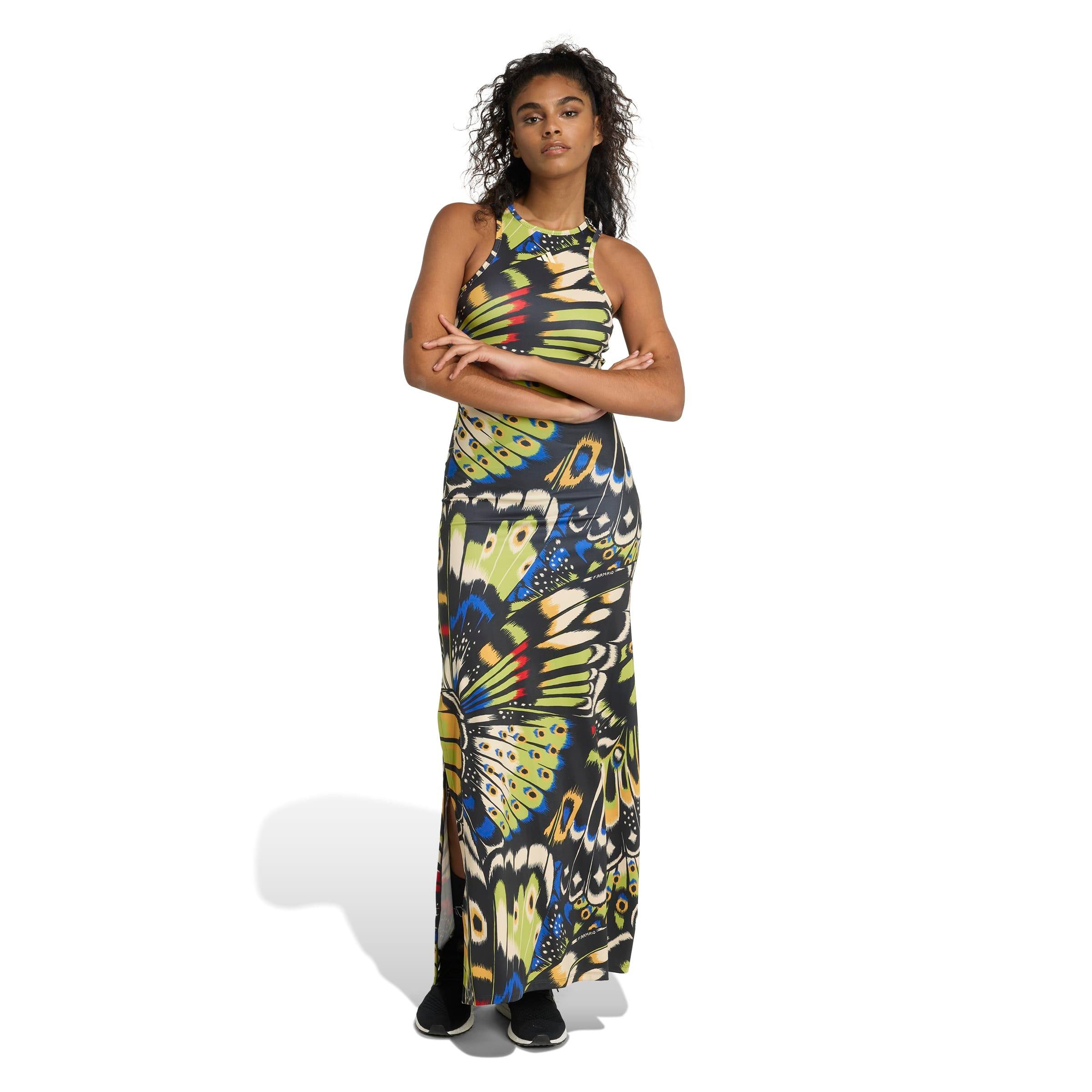 Schlauchkleid x FARM RIO Maxi - BLACK/HIRBLU/LUSRED - Mehrfarbig