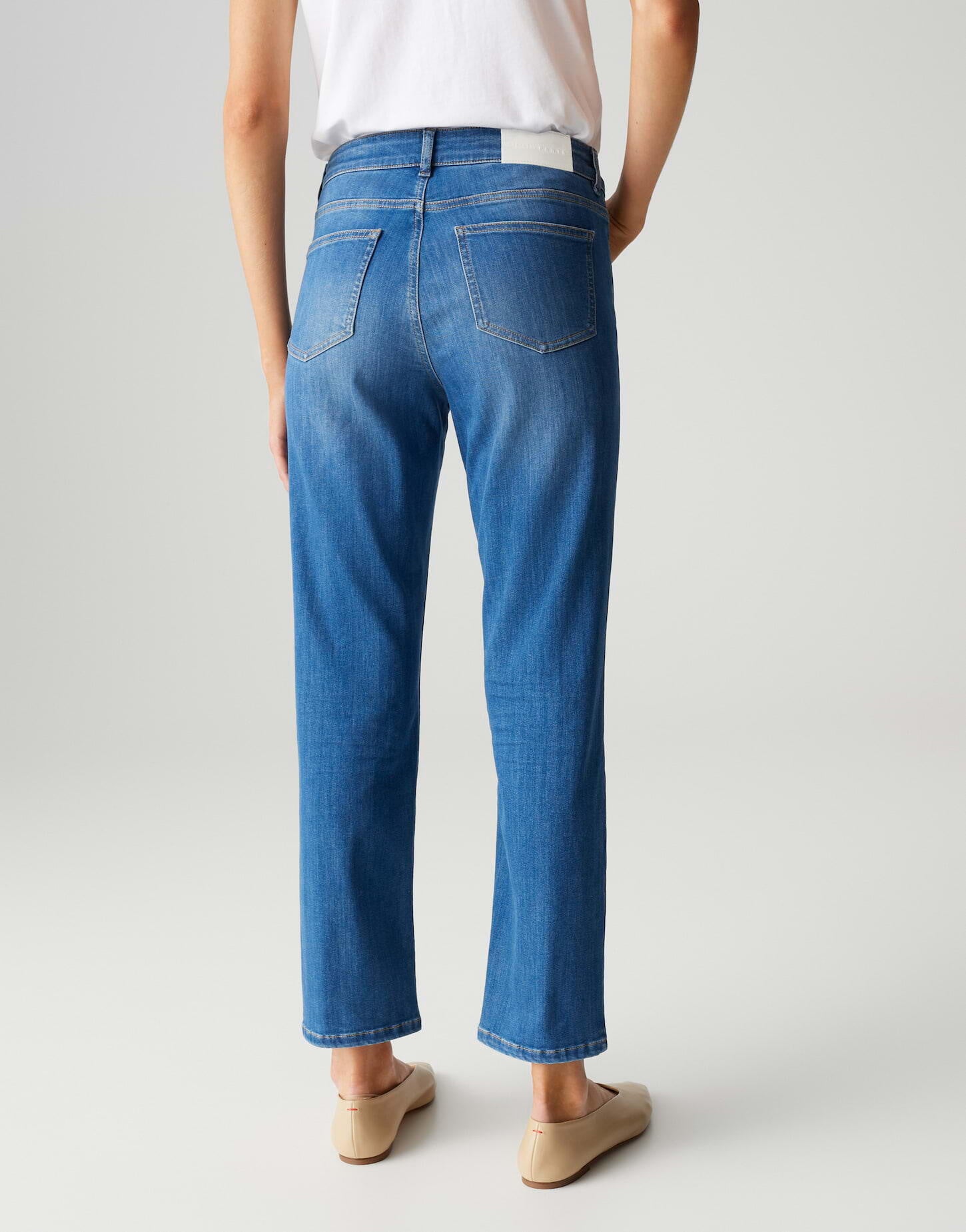 Jeans MELLY BASE Straight Leg - 70192-mid sky blue - Blau