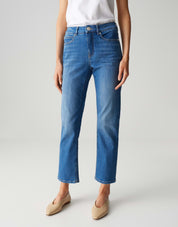 Jeans MELLY BASE Straight Leg - 70192-mid sky blue - Blau