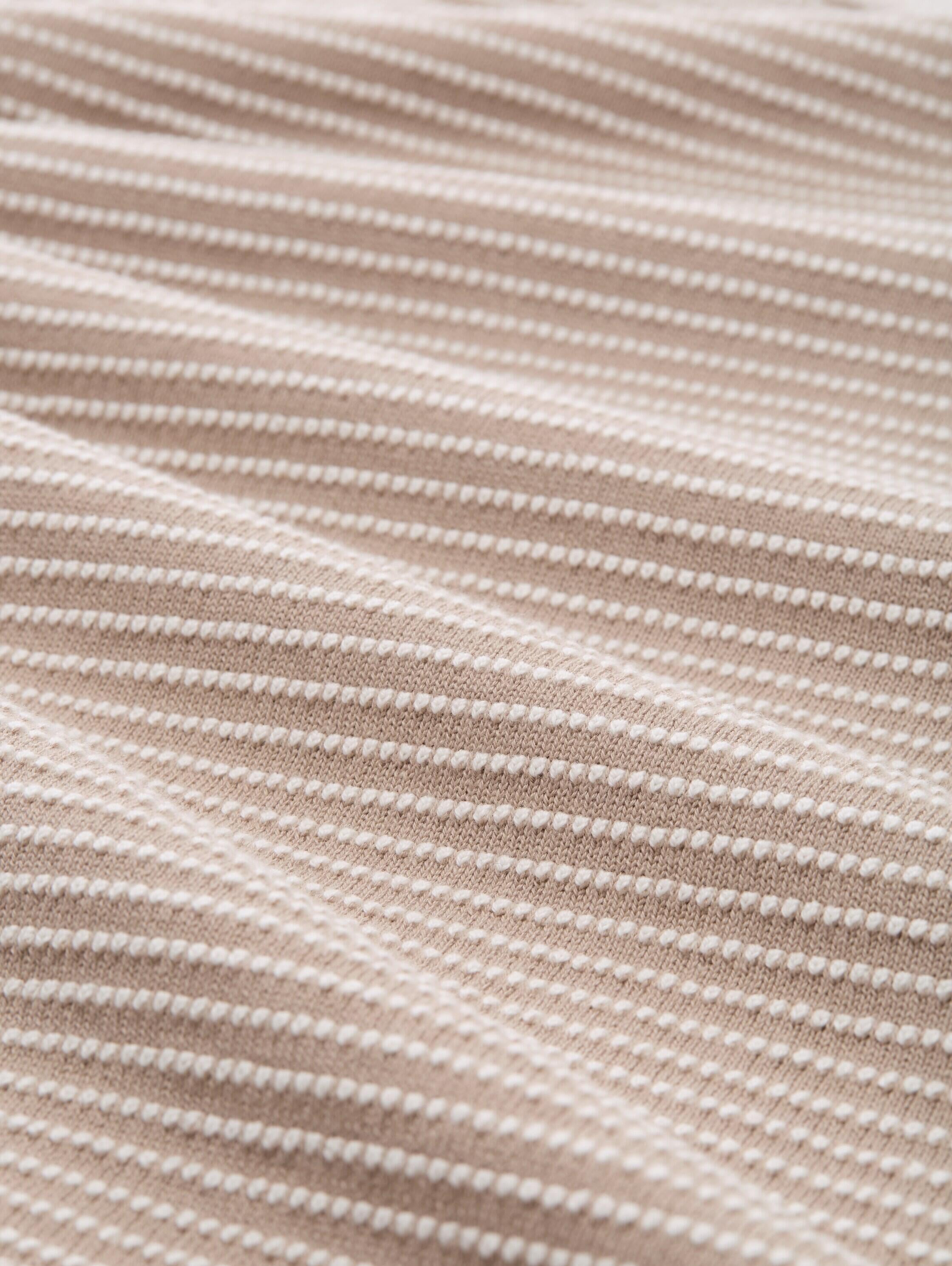 Strickpullover aus Baumwolle - 38705-soft taupe bubble knit s - Beige