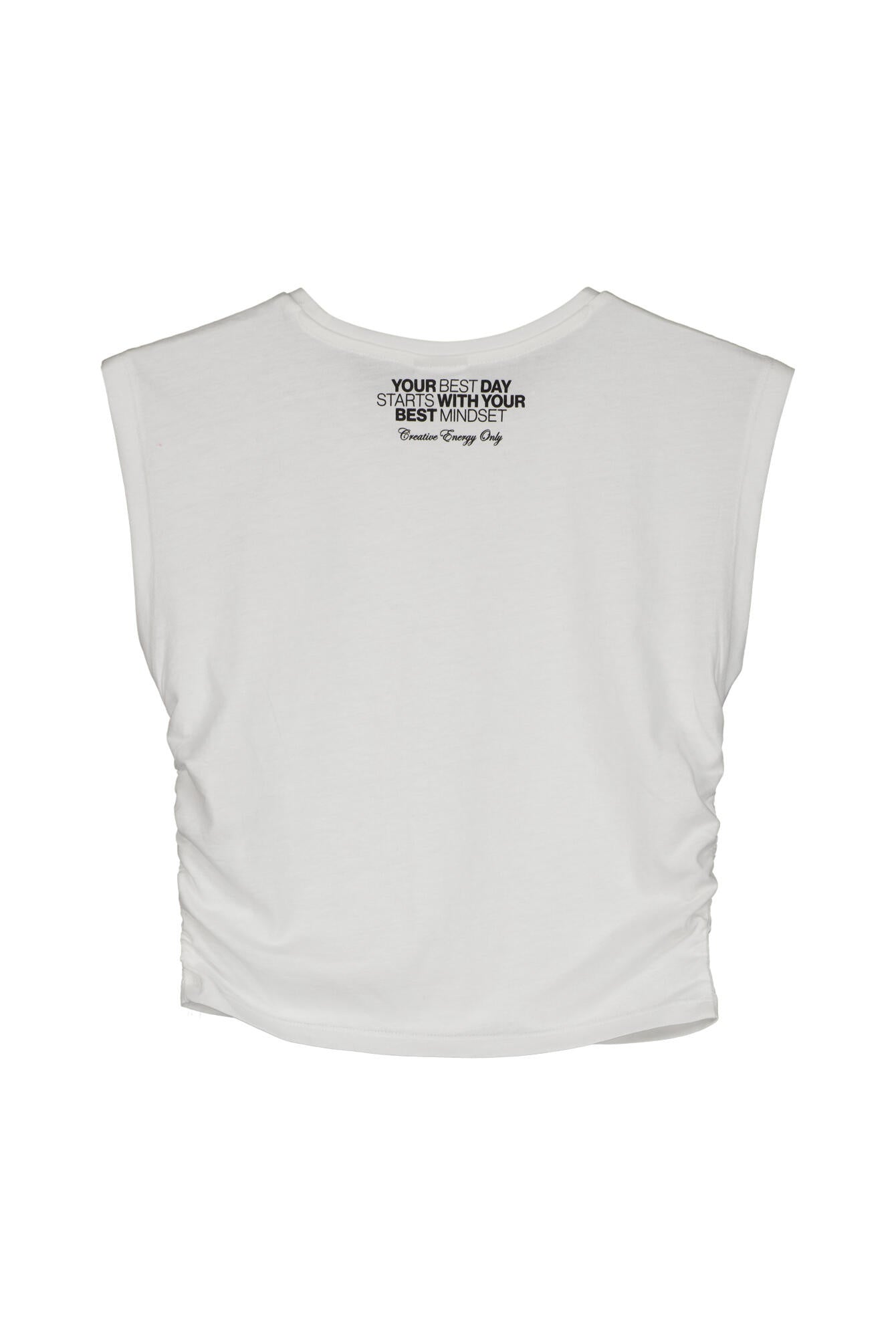 T-Shirt aus Baumwolle - 0100-WHITE - Weiß