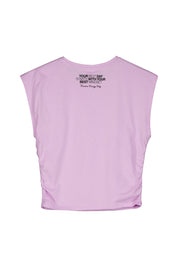 T-Shirt aus Baumwolle - 4222-LILAC/PINK - Violett