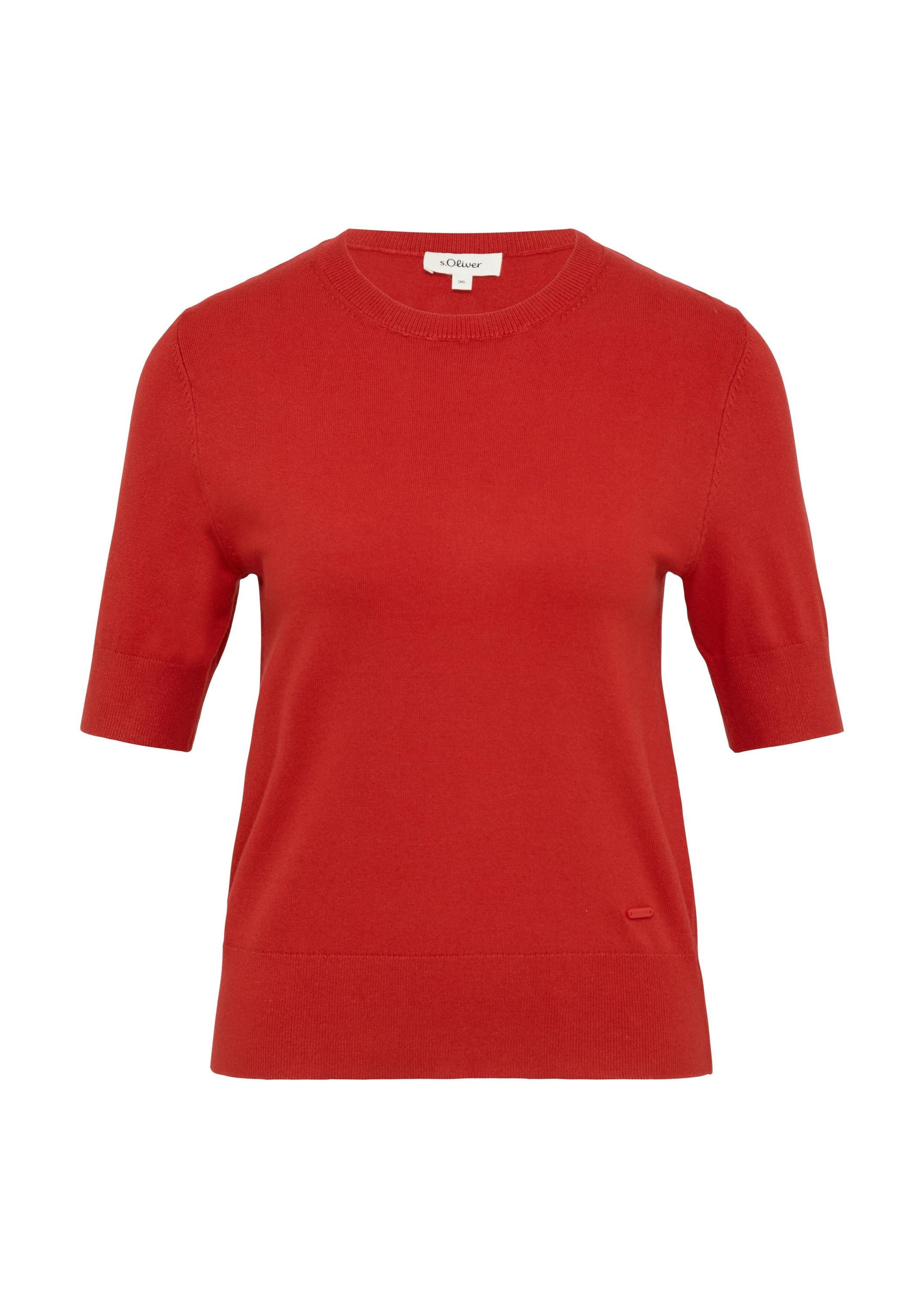 Strickpullover aus Viskosemix - 3090-RED - Rot