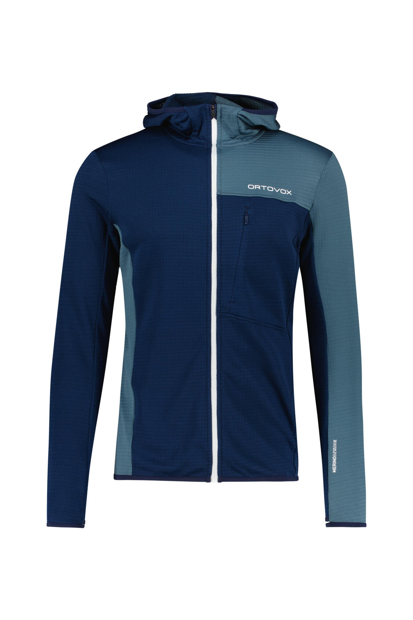 Laufjacke Fleece Light Grid - 54201-deep ocean - Blau