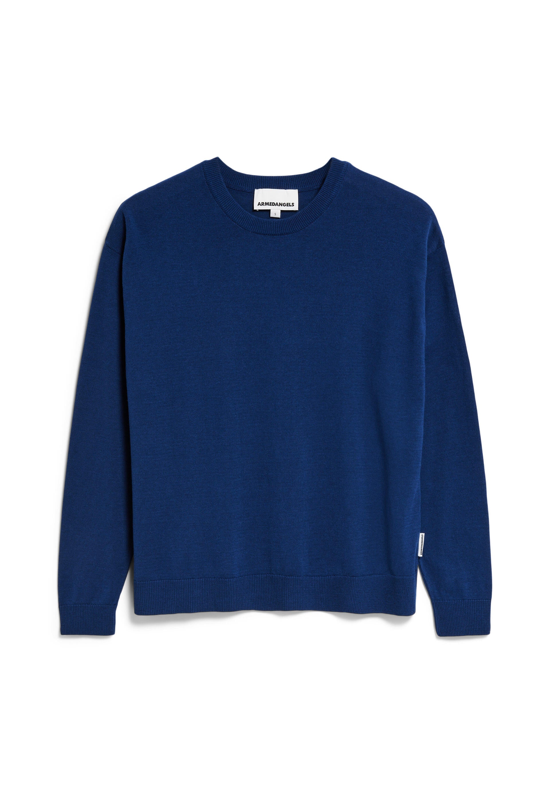 Strickpullover aus Bio-Baumwollmix - 2869-faded indigo - Blau