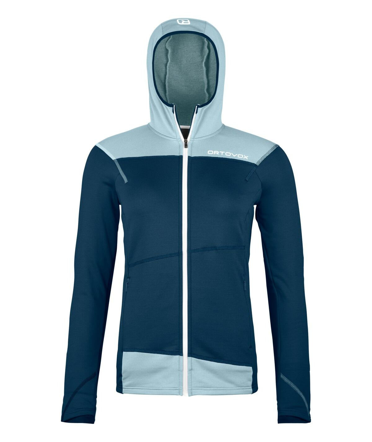 Fleecejacke mit Kapuze - 54201-deep ocean - Blau