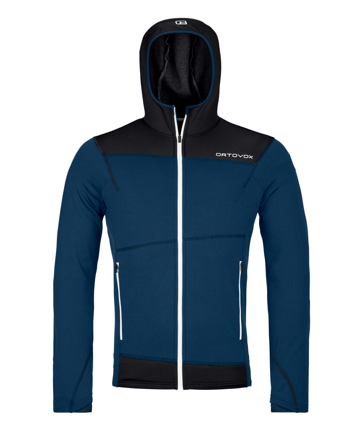 Fleecejacke mit Kapuze - 54202-deep ocean - Blau