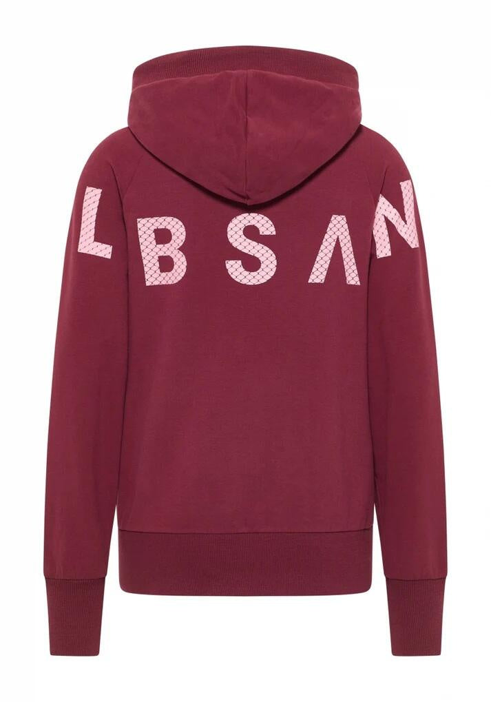 Sweatshirtjacke KALEA aus Baumwolle - 450-Ruby - Rot