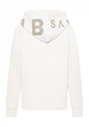 Sweathoodie MAIKA aus Baumwollmix - 16618-Cloud White_ pale fern - Weiß