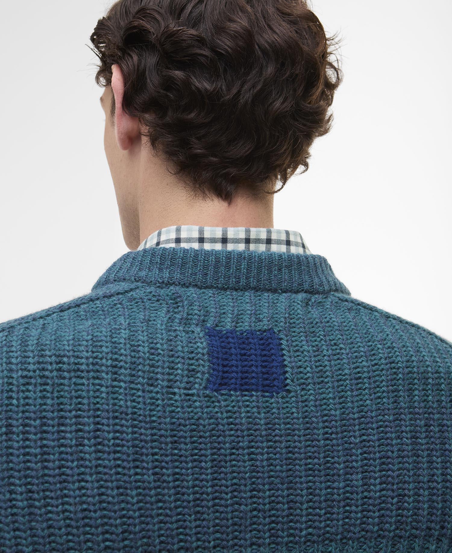 Barbour x Paul Smith Strickpullover - BU91-Rosette - Blau